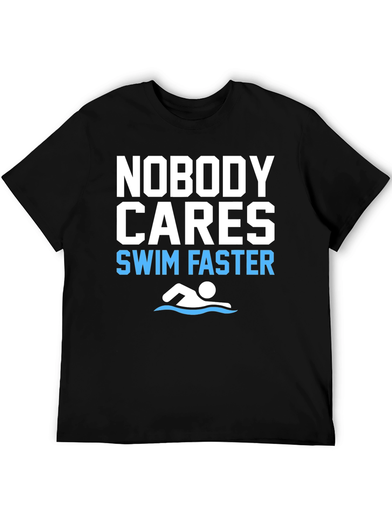 Funny Swim Faster Graphic T-Shirt