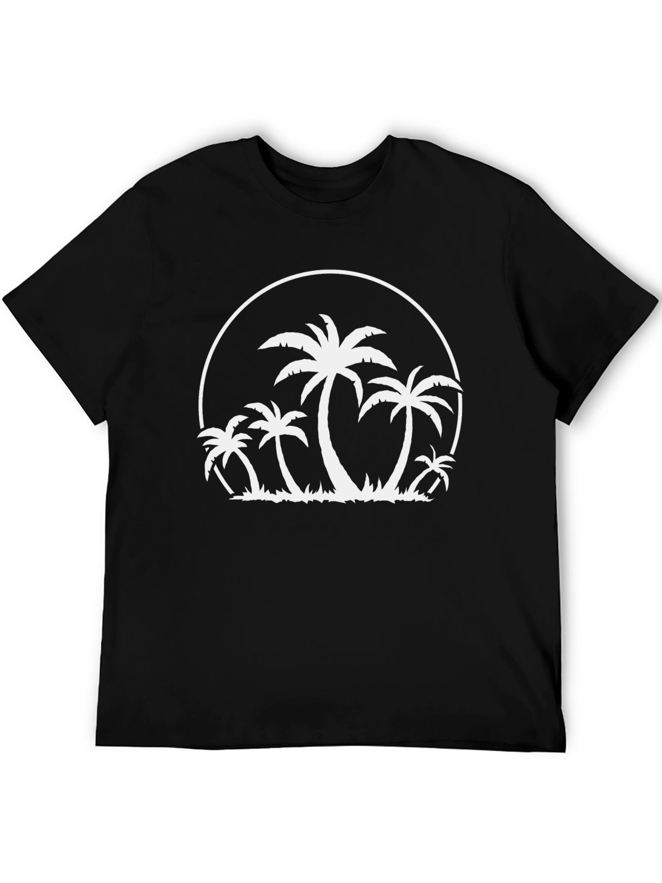Palm Tree Graphic Tee - Black T-Shirt