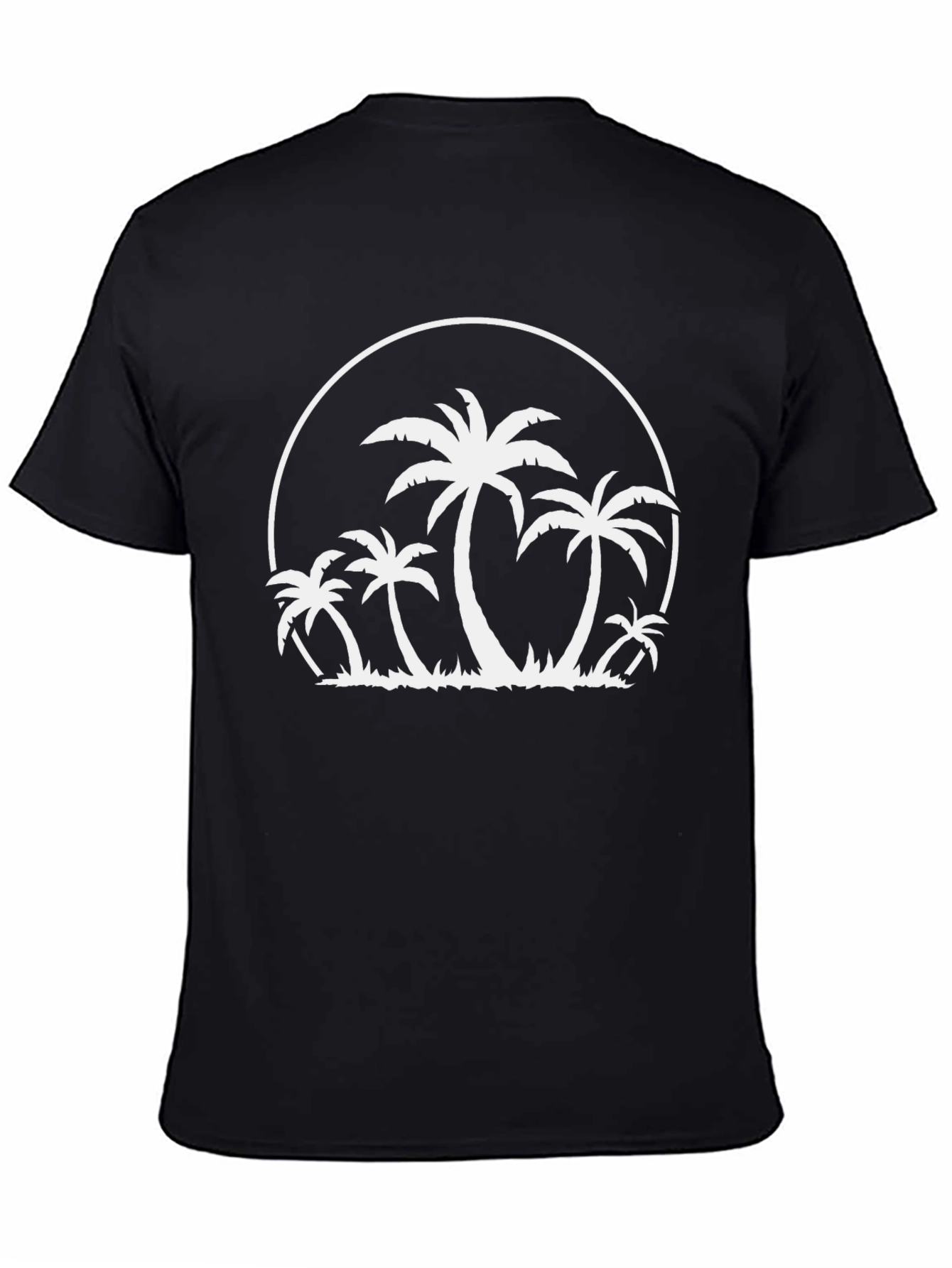Palm Tree Graphic Tee - Black T-Shirt