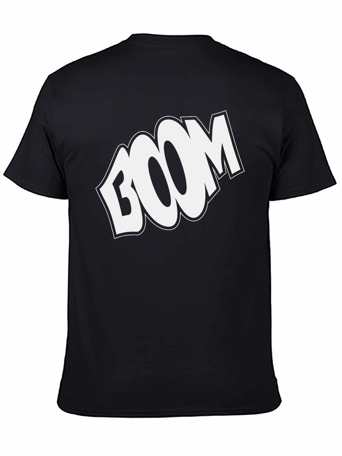 BOOM Graphic Print Black T-Shirt
