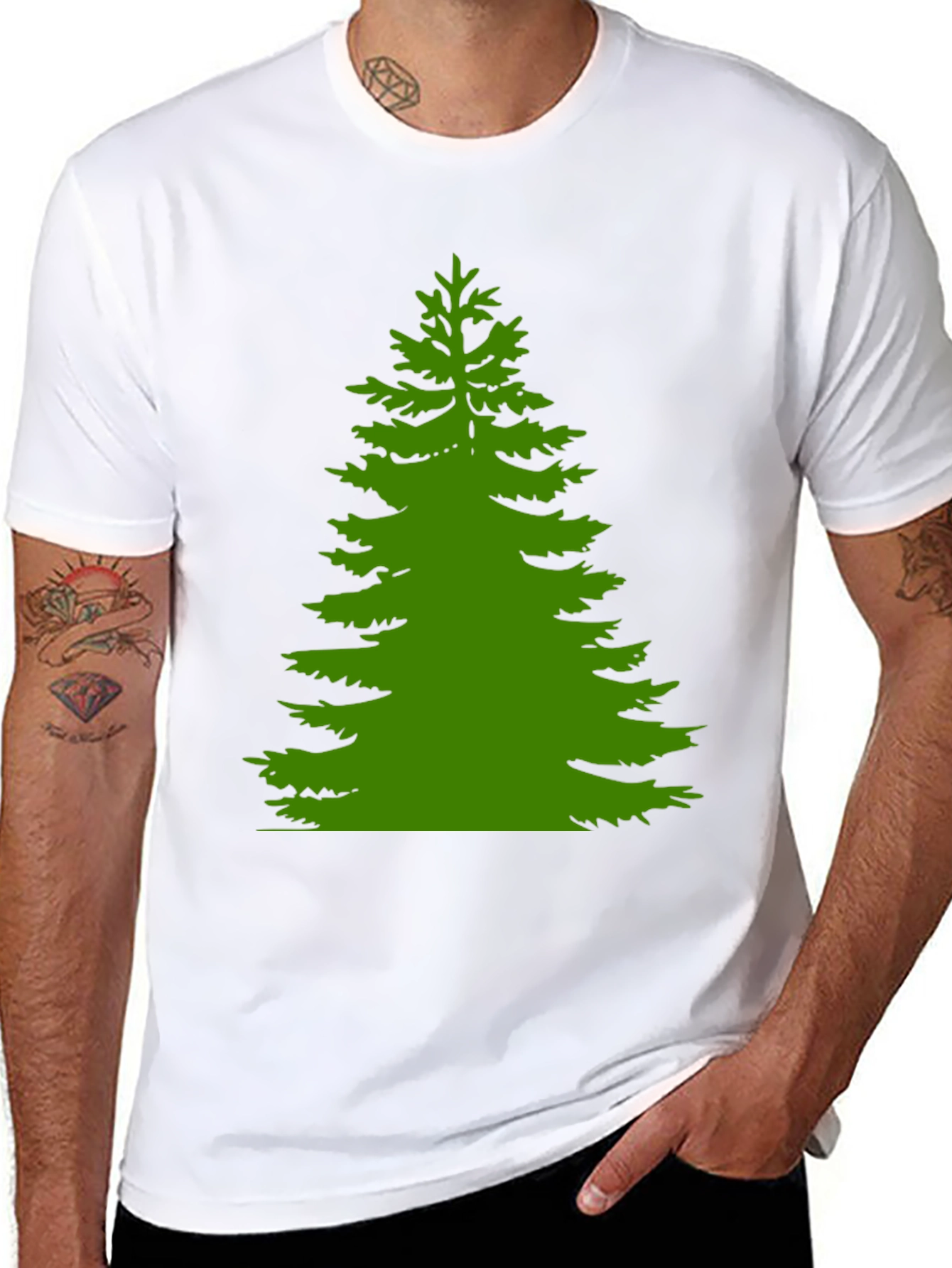 Evergreen Tree Graphic T-Shirt - Nature Lover Tee