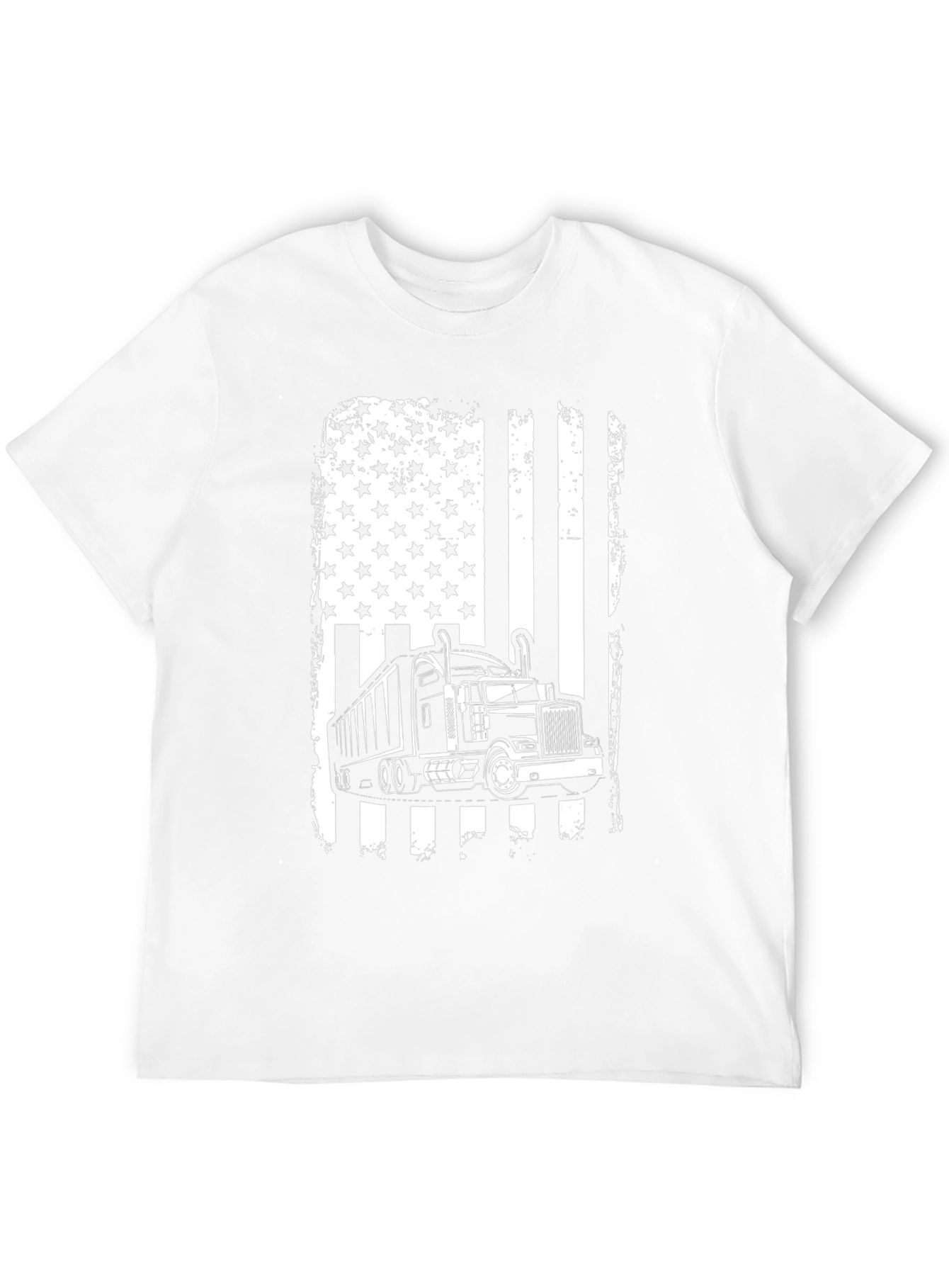 Trucker Flag Graphic T-Shirt - Black