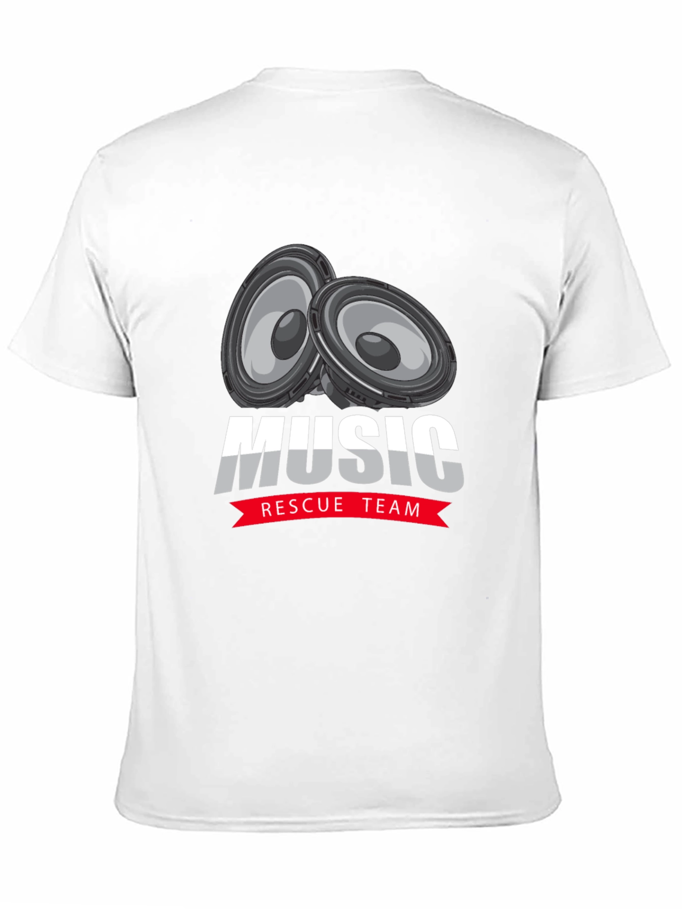 Music Rescue Team Black T-Shirt