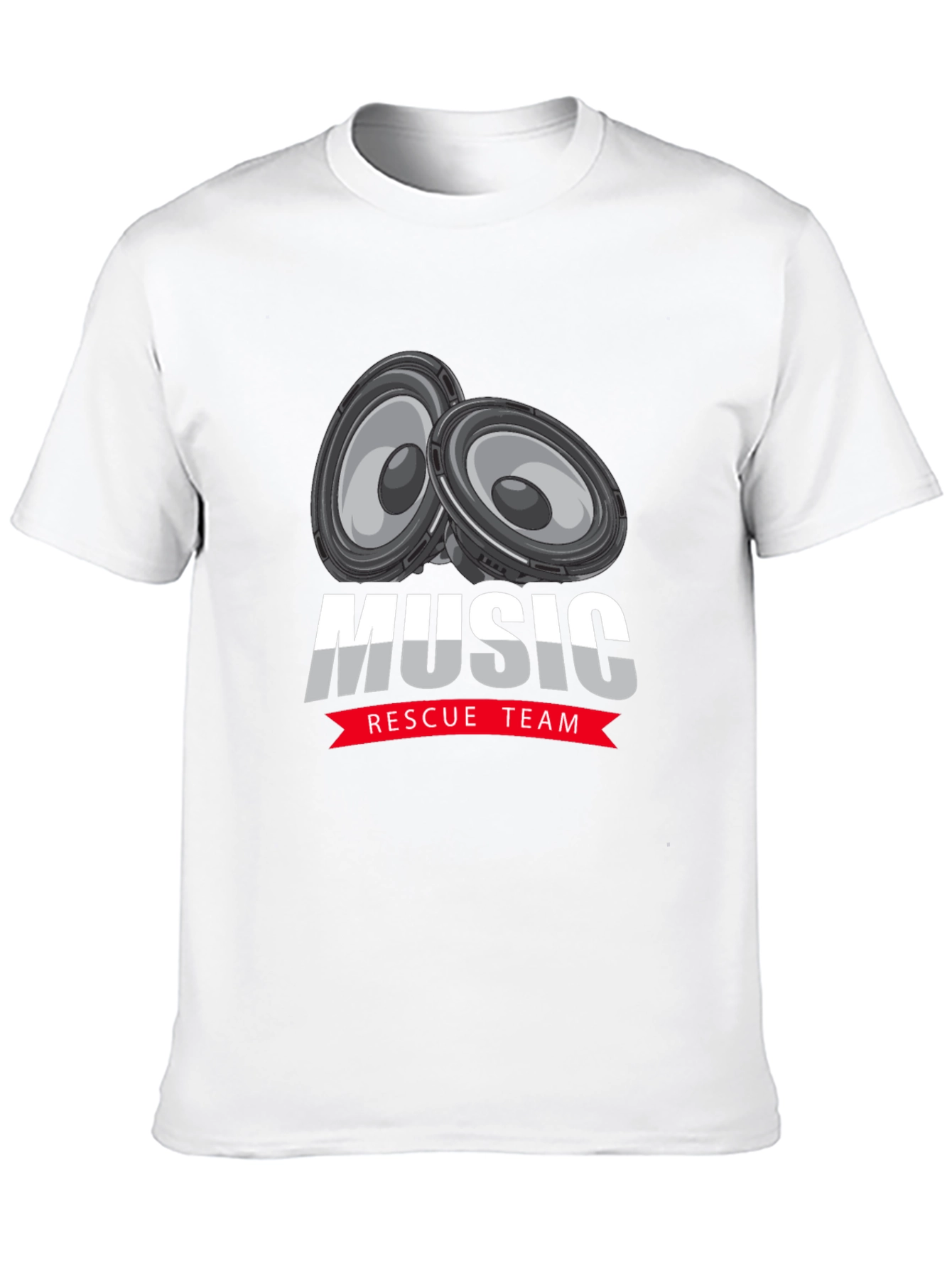 Music Rescue Team Black T-Shirt