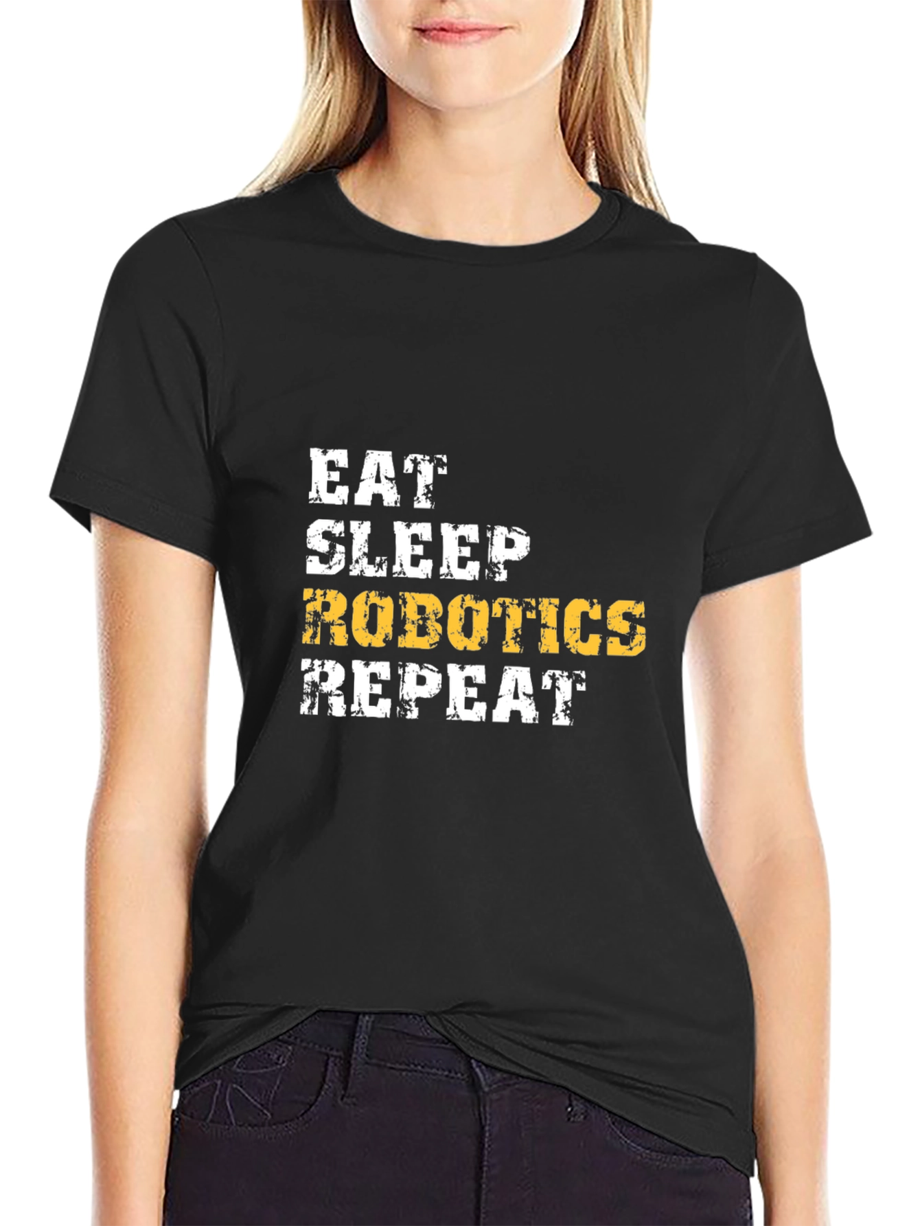 Eat Sleep Robotics Repeat Graphic Tee