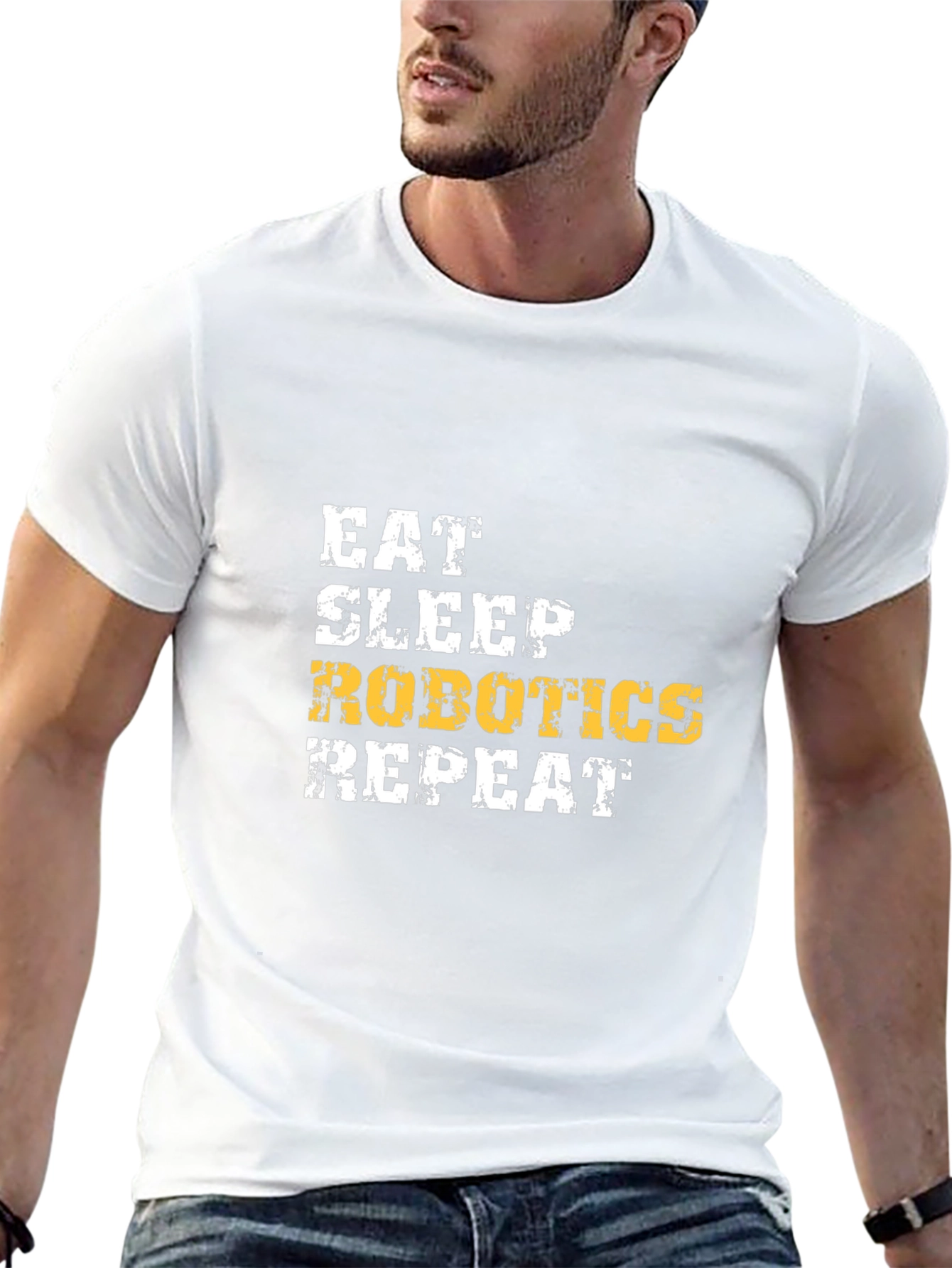 Eat Sleep Robotics Repeat Graphic Tee