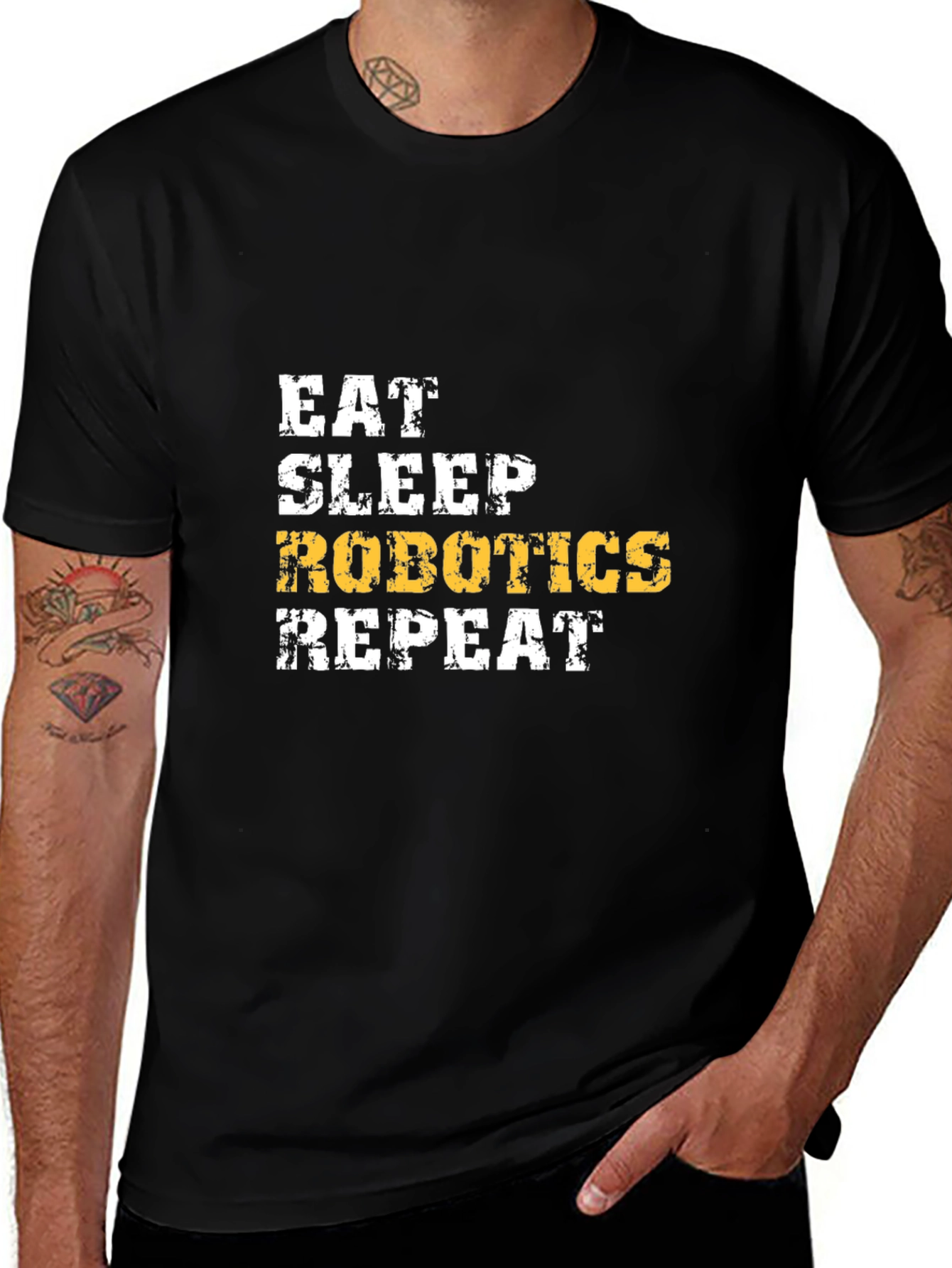 Eat Sleep Robotics Repeat Graphic Tee