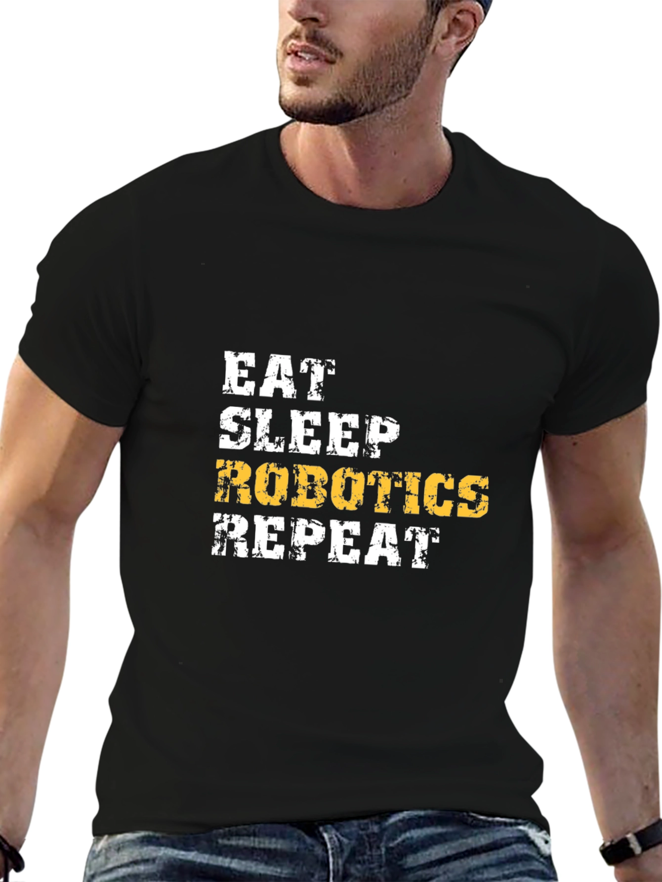 Eat Sleep Robotics Repeat Graphic Tee