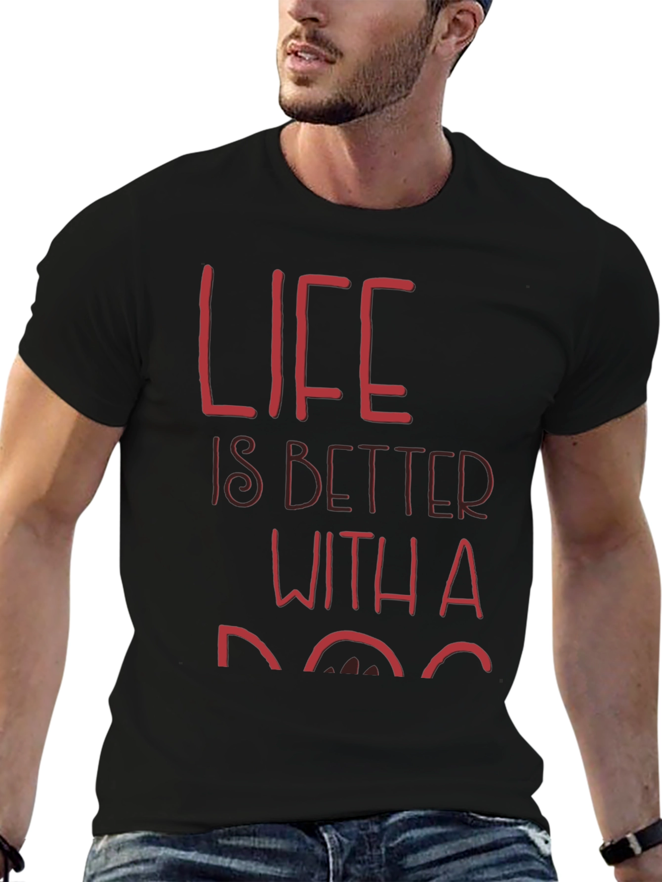 Life is Better With a Dog Graphic T-Shirt