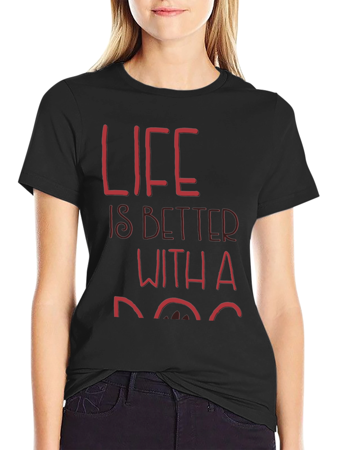 Life is Better With a Dog Graphic T-Shirt