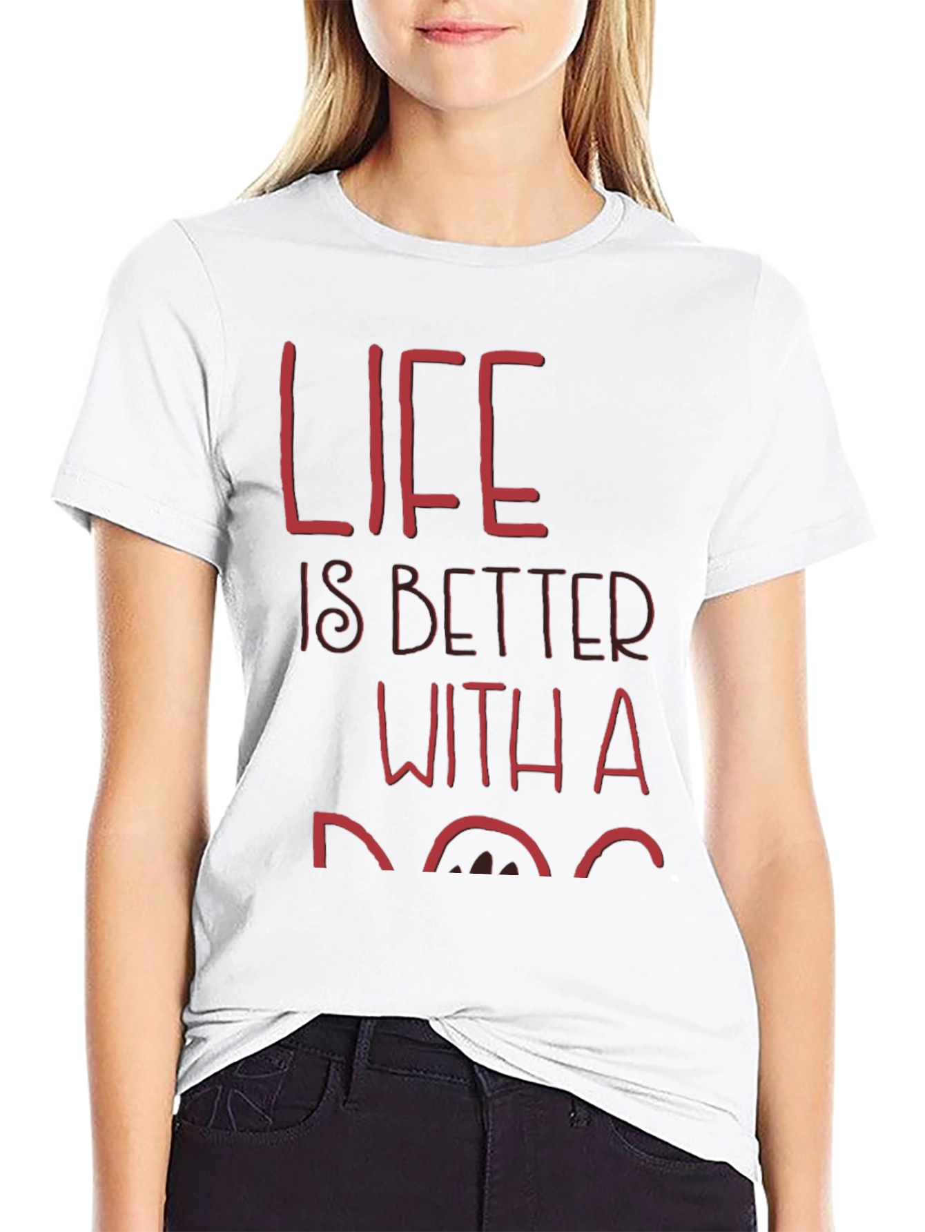 Life is Better With a Dog Graphic T-Shirt
