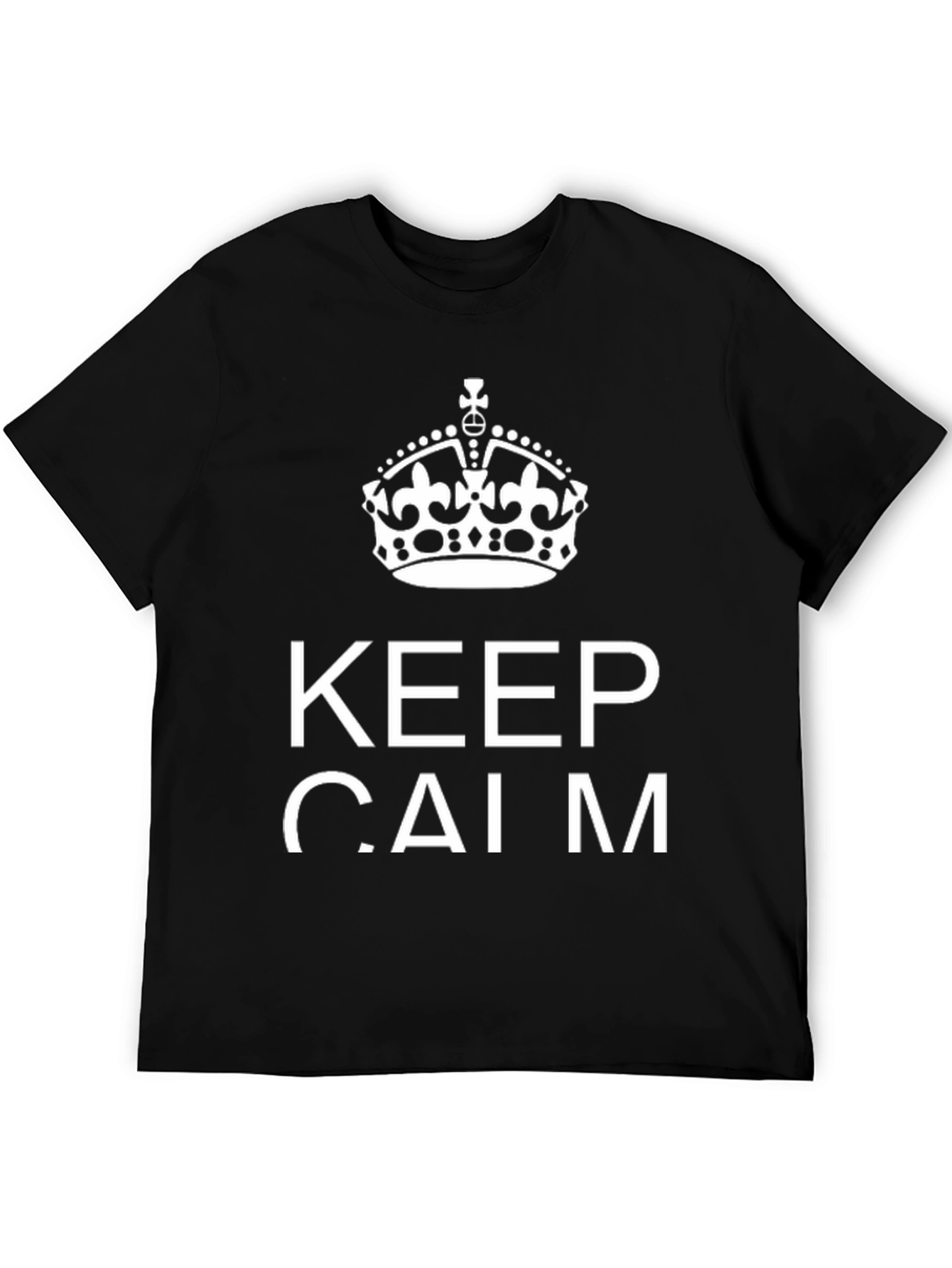 Keep Calm Graphic Tee - Black
