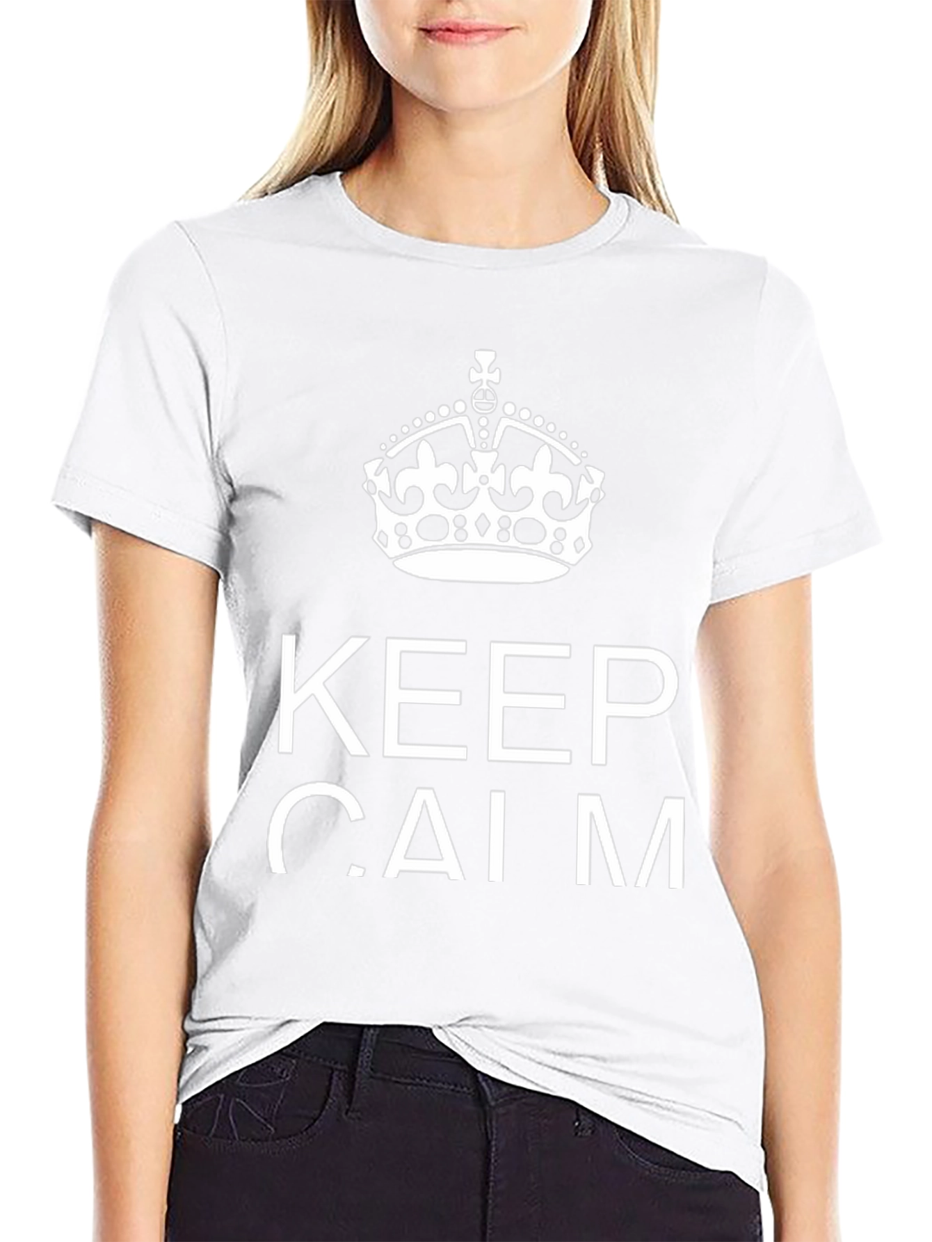 Keep Calm Graphic Tee - Black