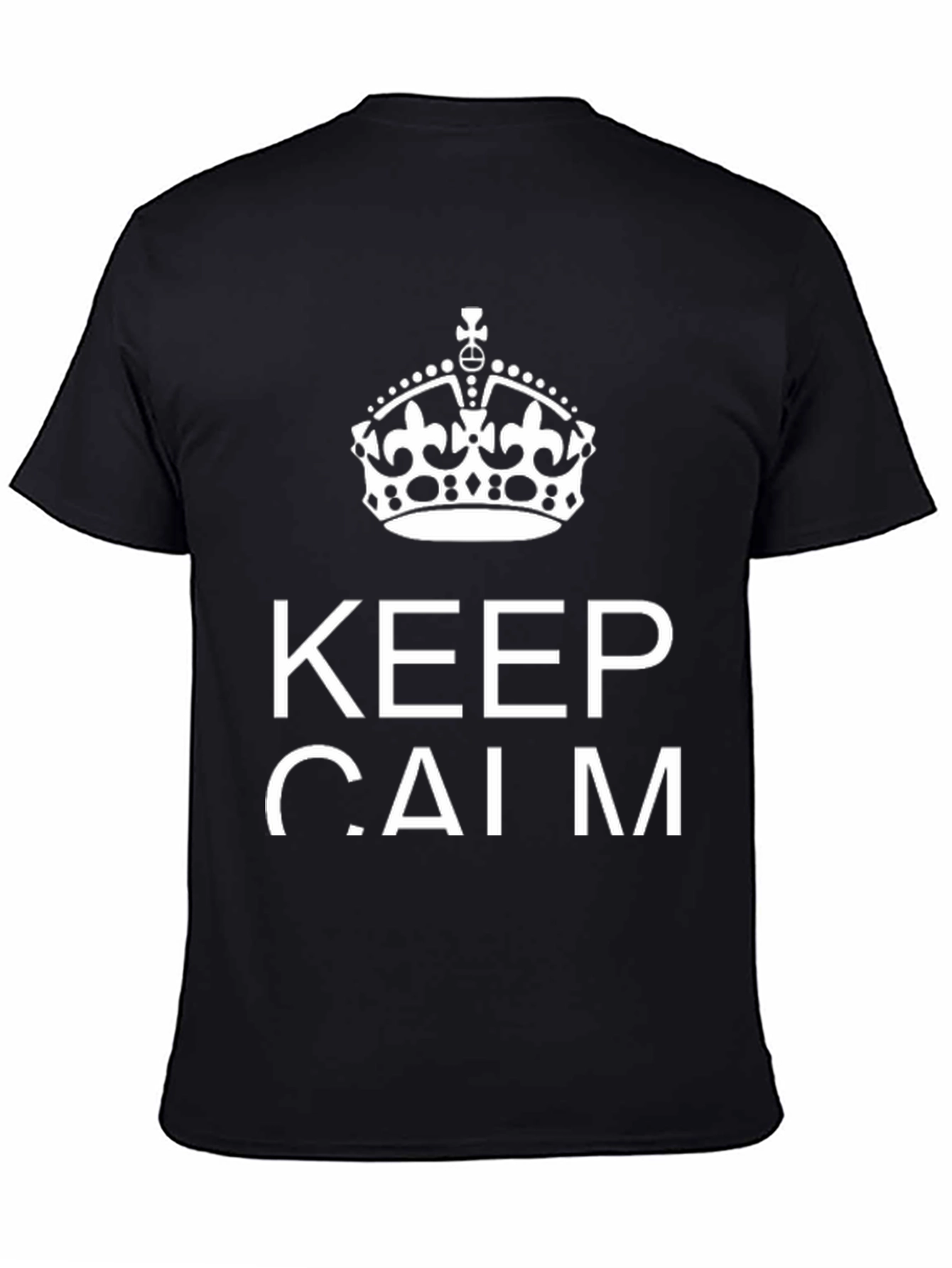 Keep Calm Graphic Tee - Black