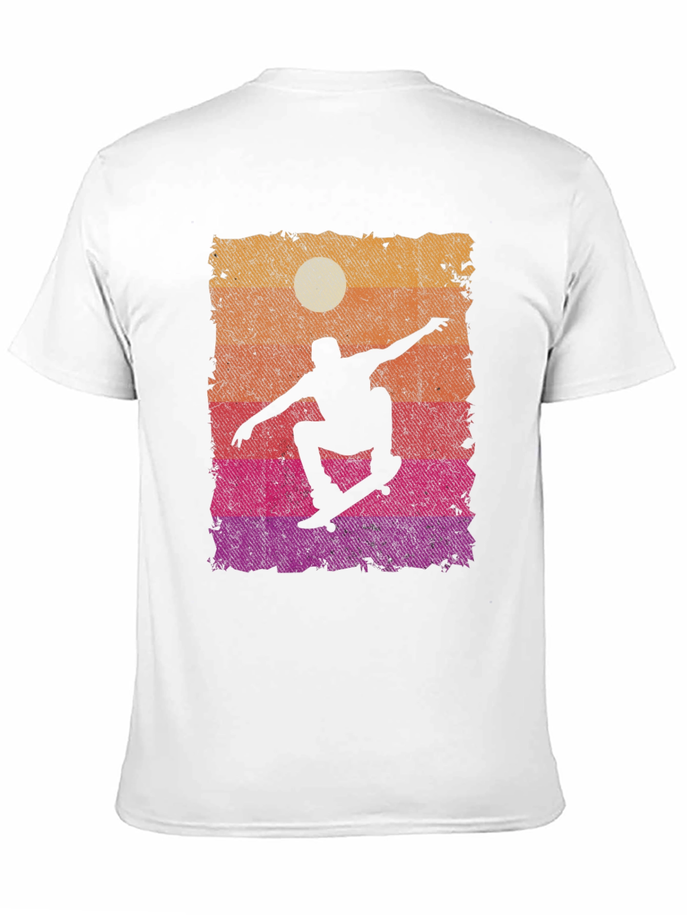 Skateboarding Sunset Graphic Tee - Cool Skater Design