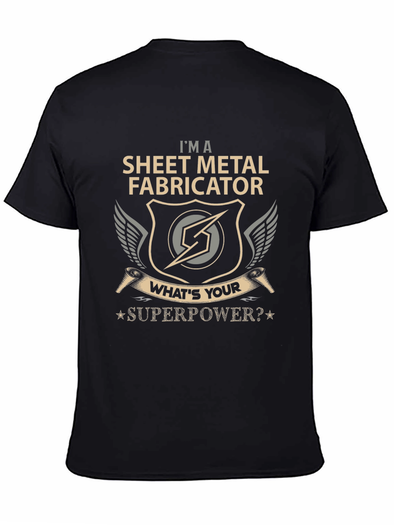 Sheet Metal Fabricator T-Shirt - Superpower Design