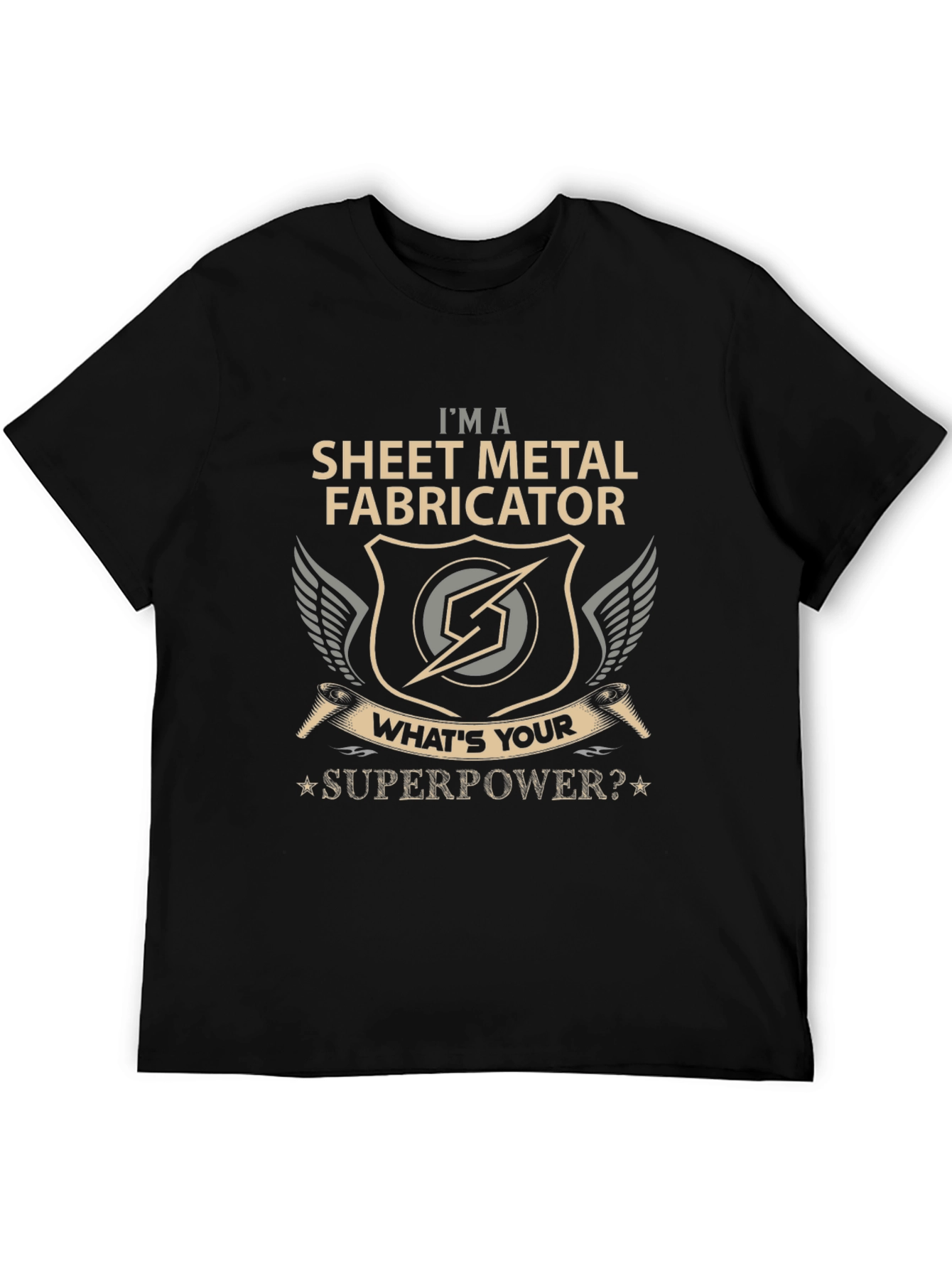 Sheet Metal Fabricator T-Shirt - Superpower Design