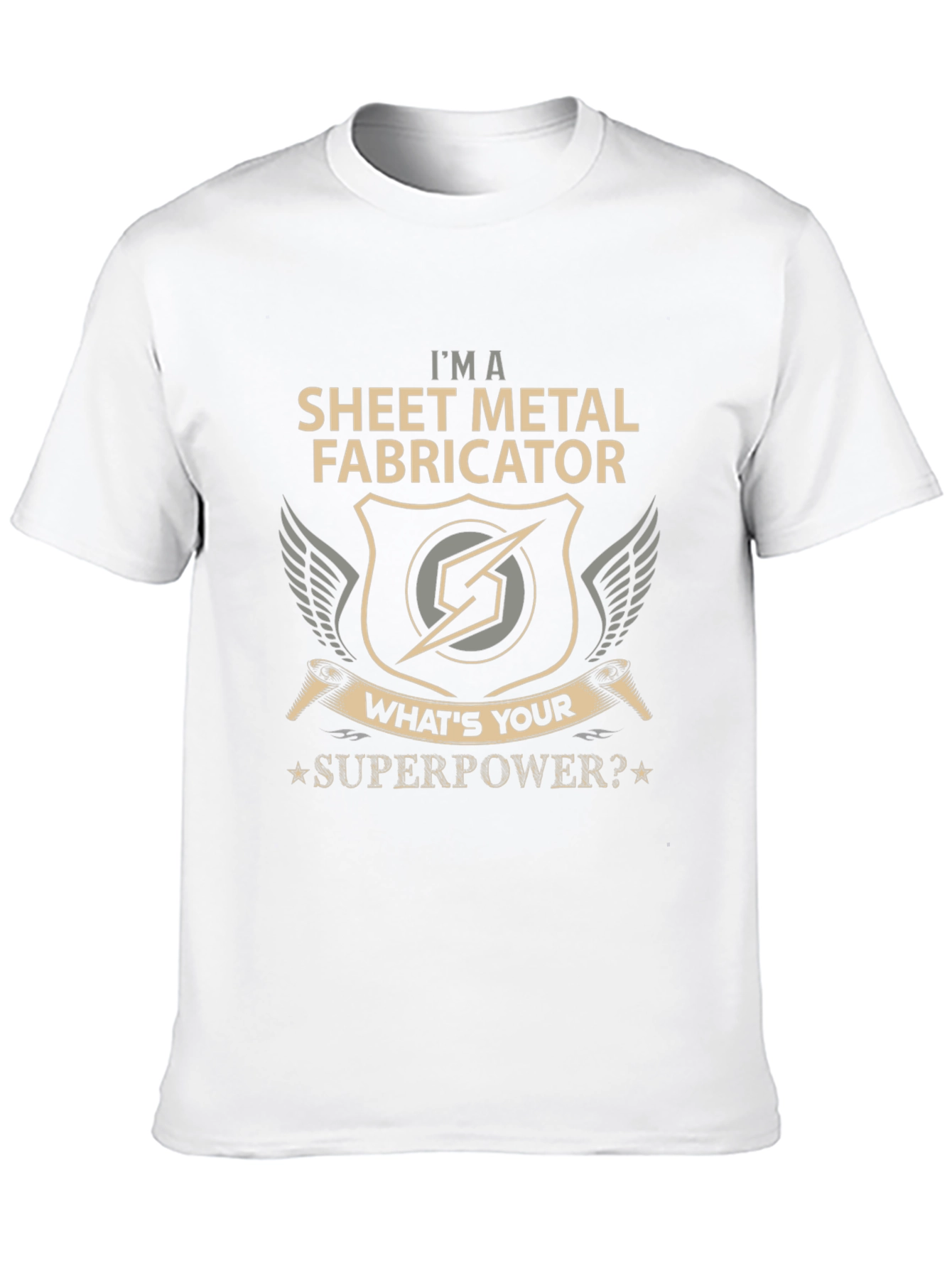 Sheet Metal Fabricator T-Shirt - Superpower Design