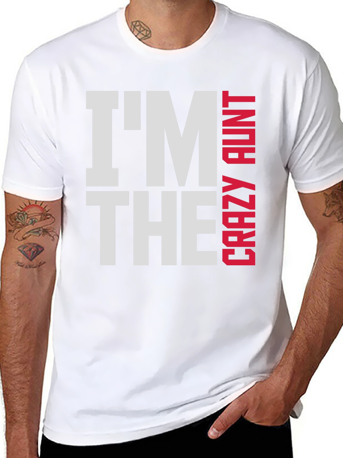Im The Crazy Aunt T-Shirt - Fun Family Tee