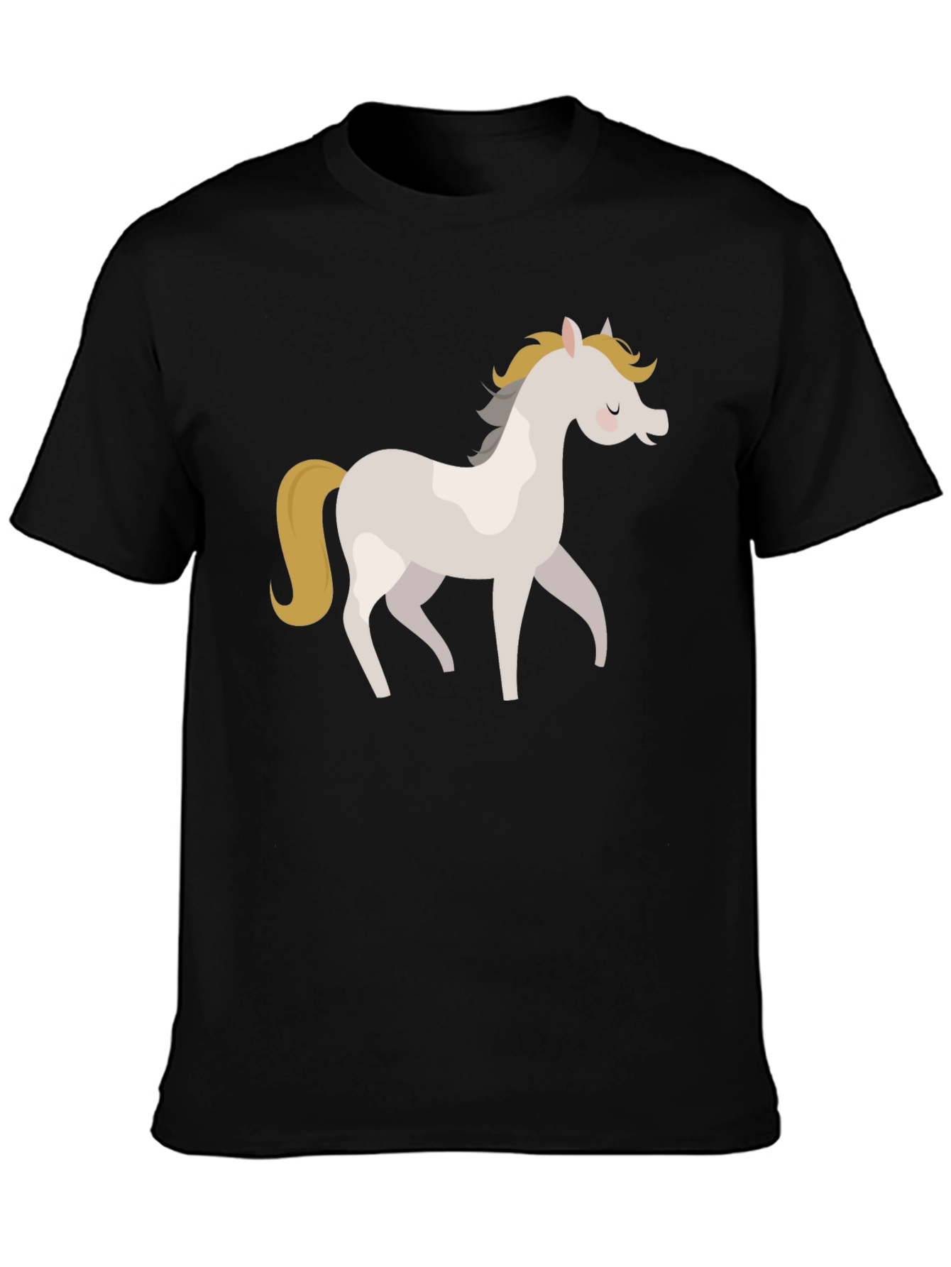 Cute Horse Graphic Tee - Casual Comfort