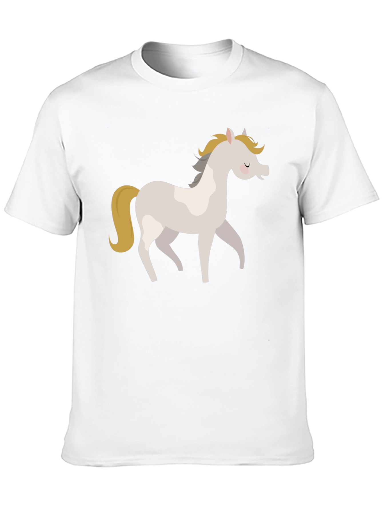 Cute Horse Graphic Tee - Casual Comfort