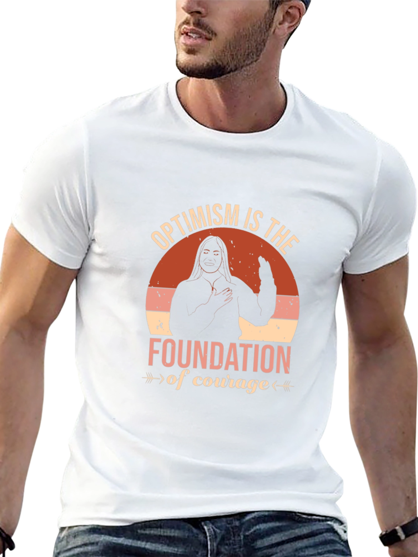 Optimism Foundation Courage Graphic Tee
