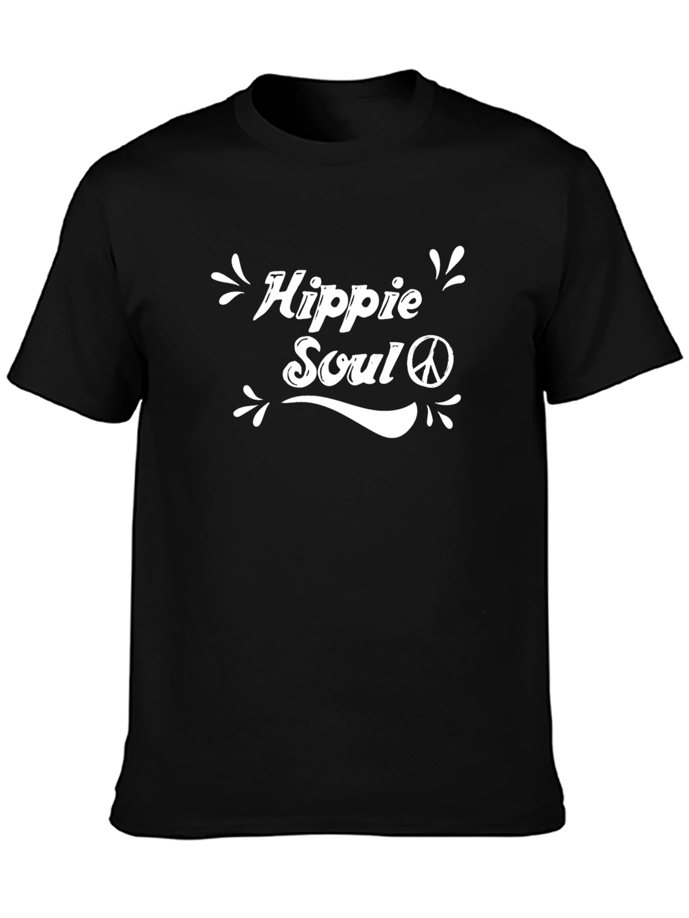 Hippie Soul Graphic T-Shirt - Black