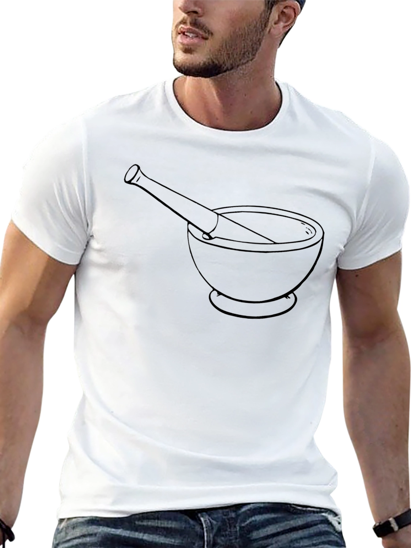 Mortar and Pestle Graphic T-Shirt - Black