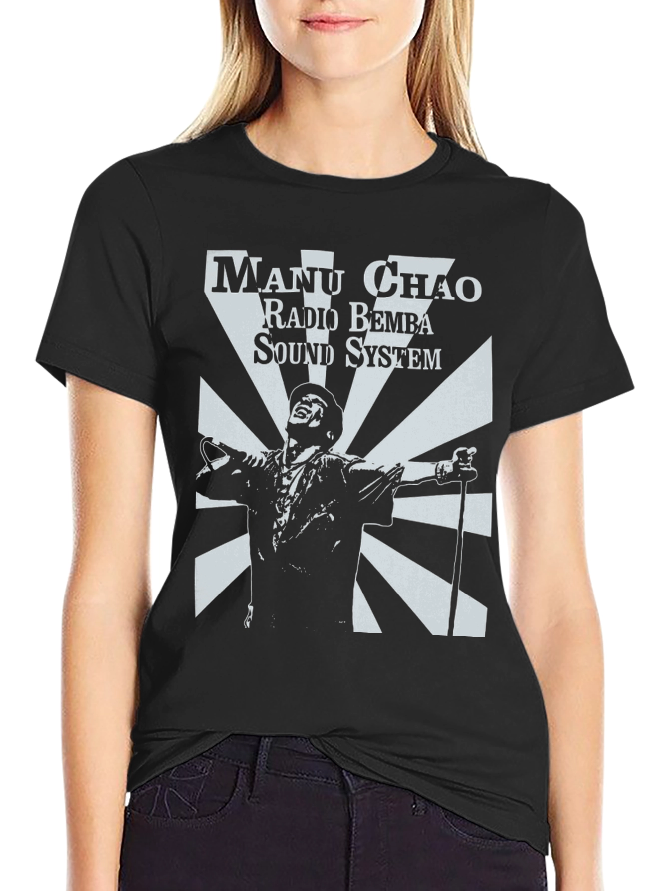Manu Chao Radio Bemba Sound System Black T-Shirt