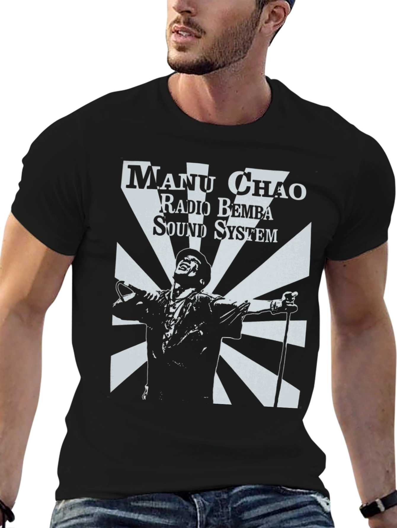 Manu Chao Radio Bemba Sound System Black T-Shirt