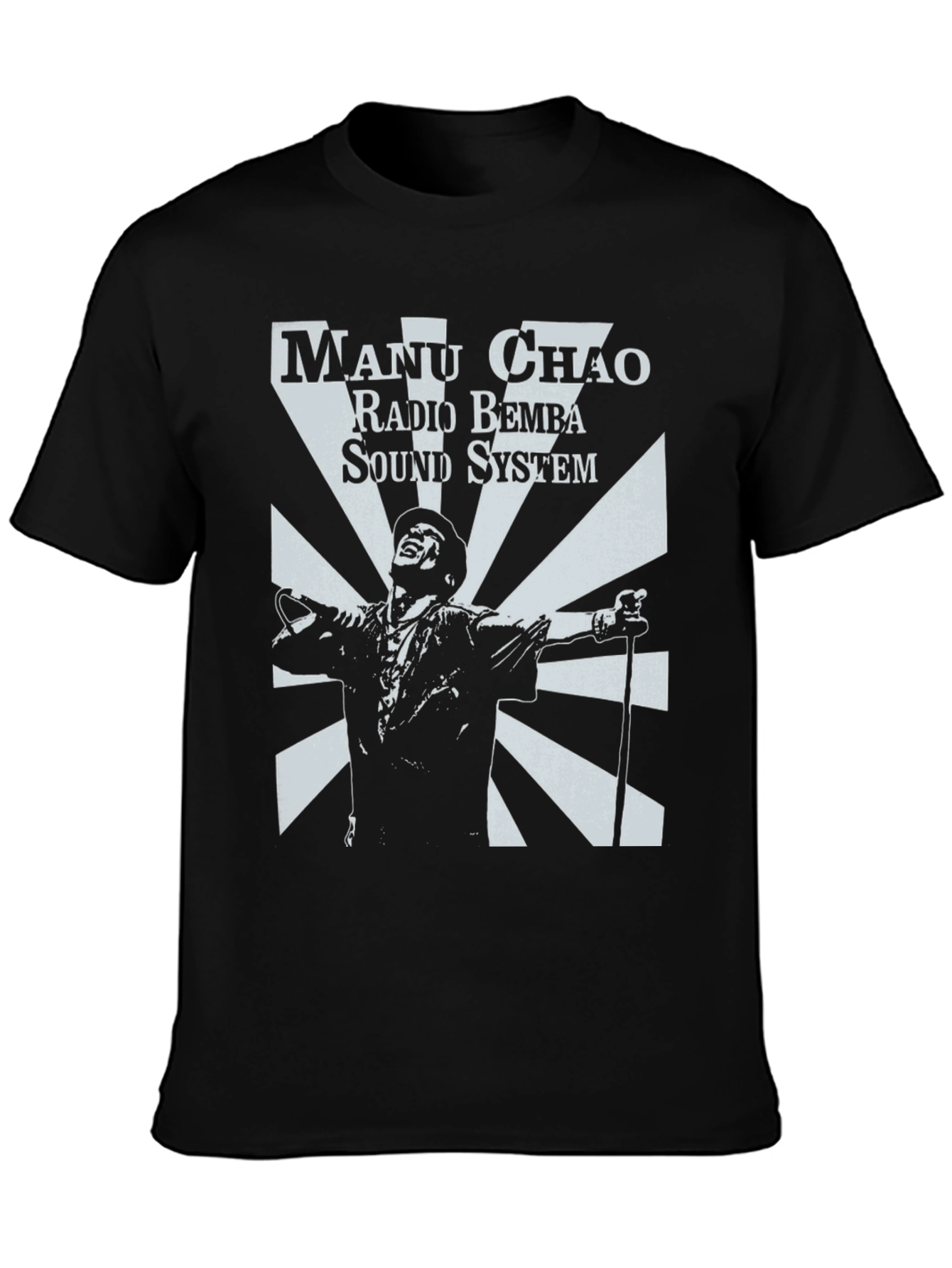 Manu Chao Radio Bemba Sound System Black T-Shirt