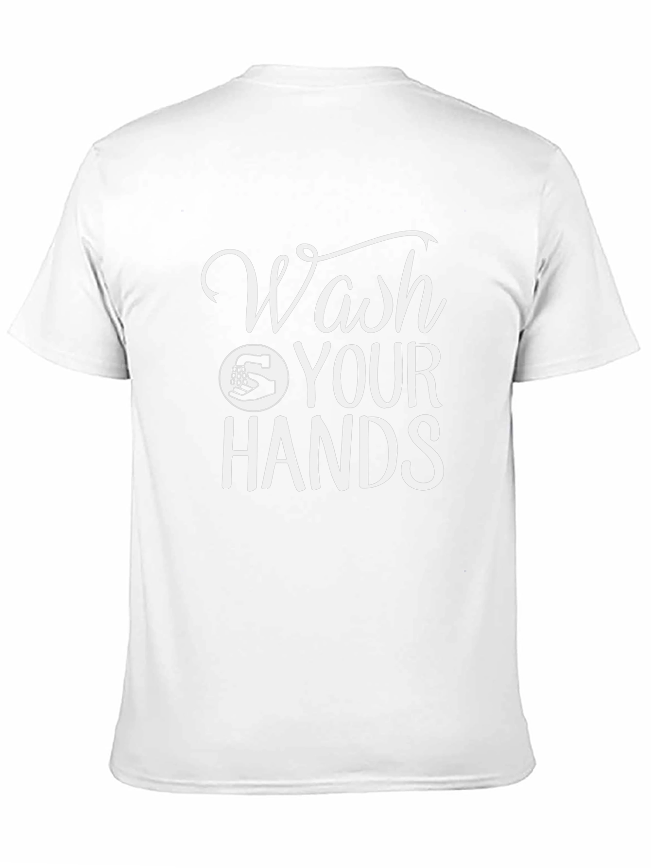 Wash Your Hands Graphic Tee - Black Cotton Shirt