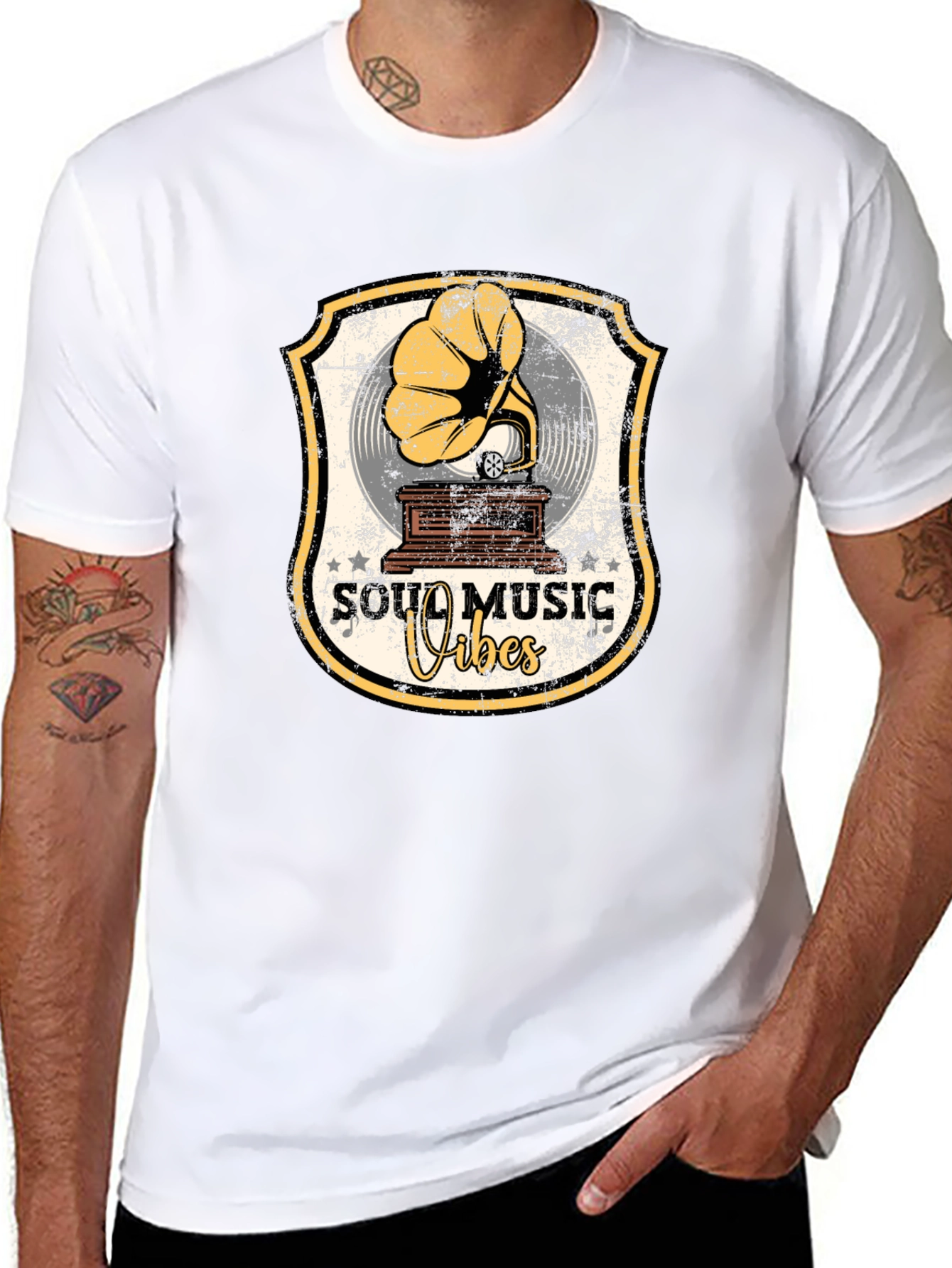 Soul Music Vibes Retro Graphic T-Shirt