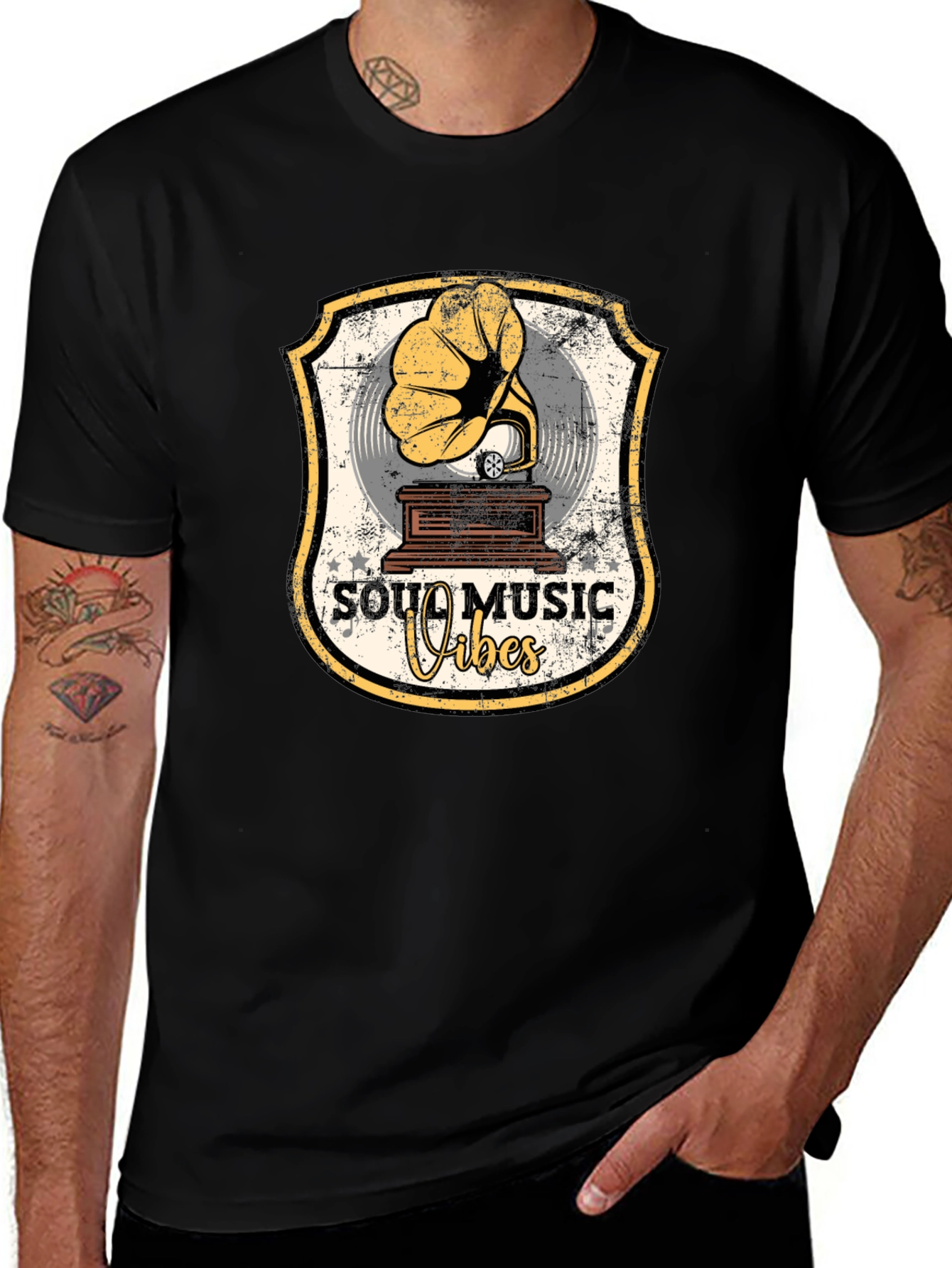 Soul Music Vibes Retro Graphic T-Shirt