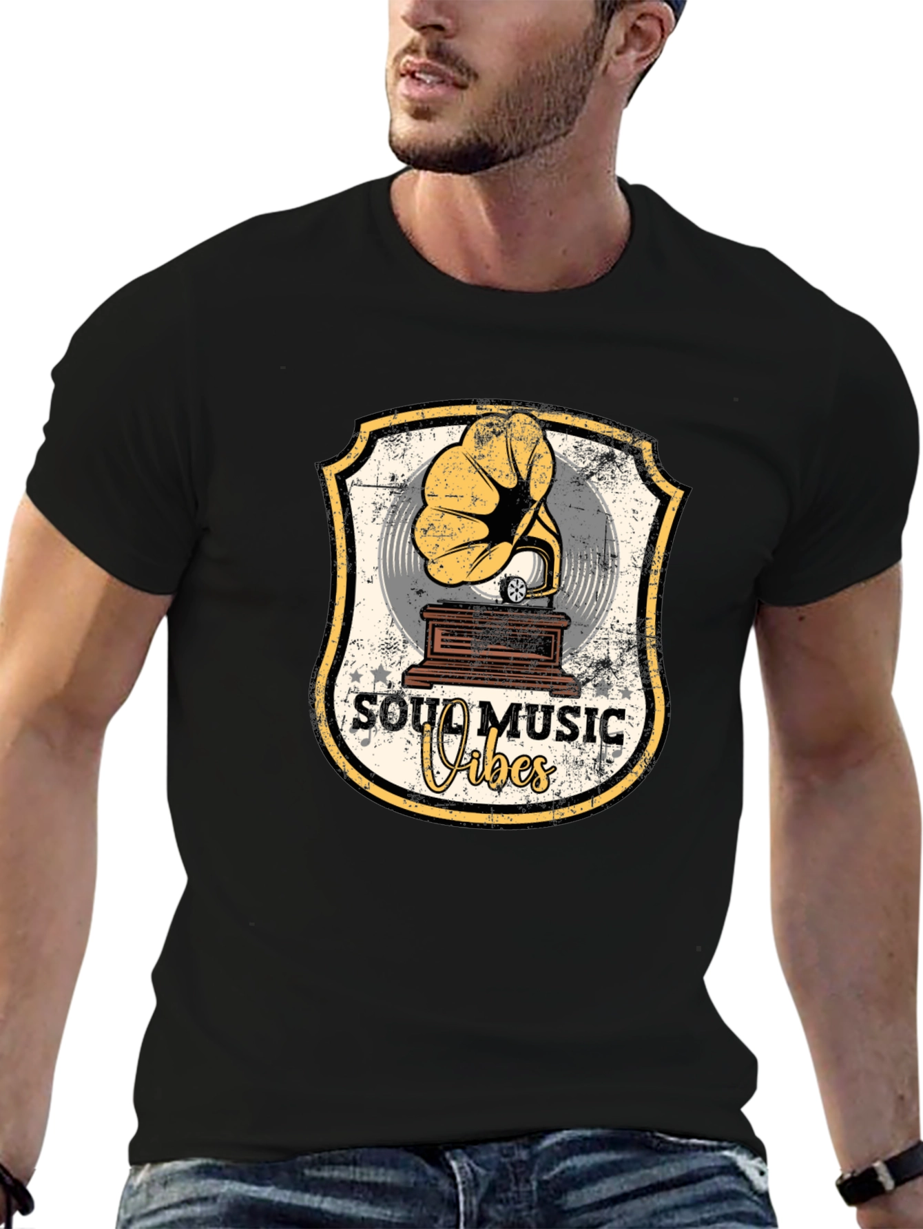 Soul Music Vibes Retro Graphic T-Shirt