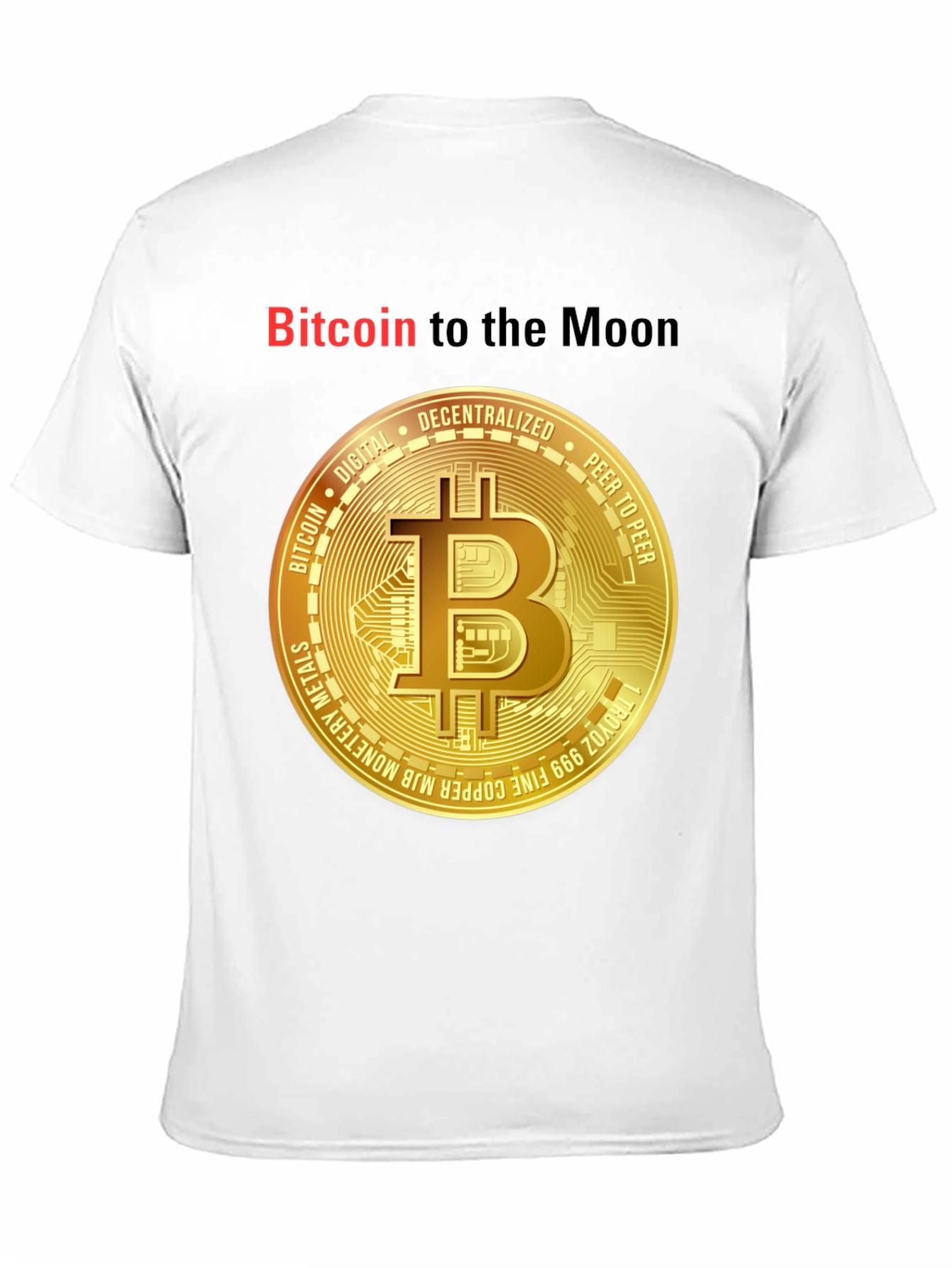 Bitcoin to the Moon T-Shirt Crypto Tee