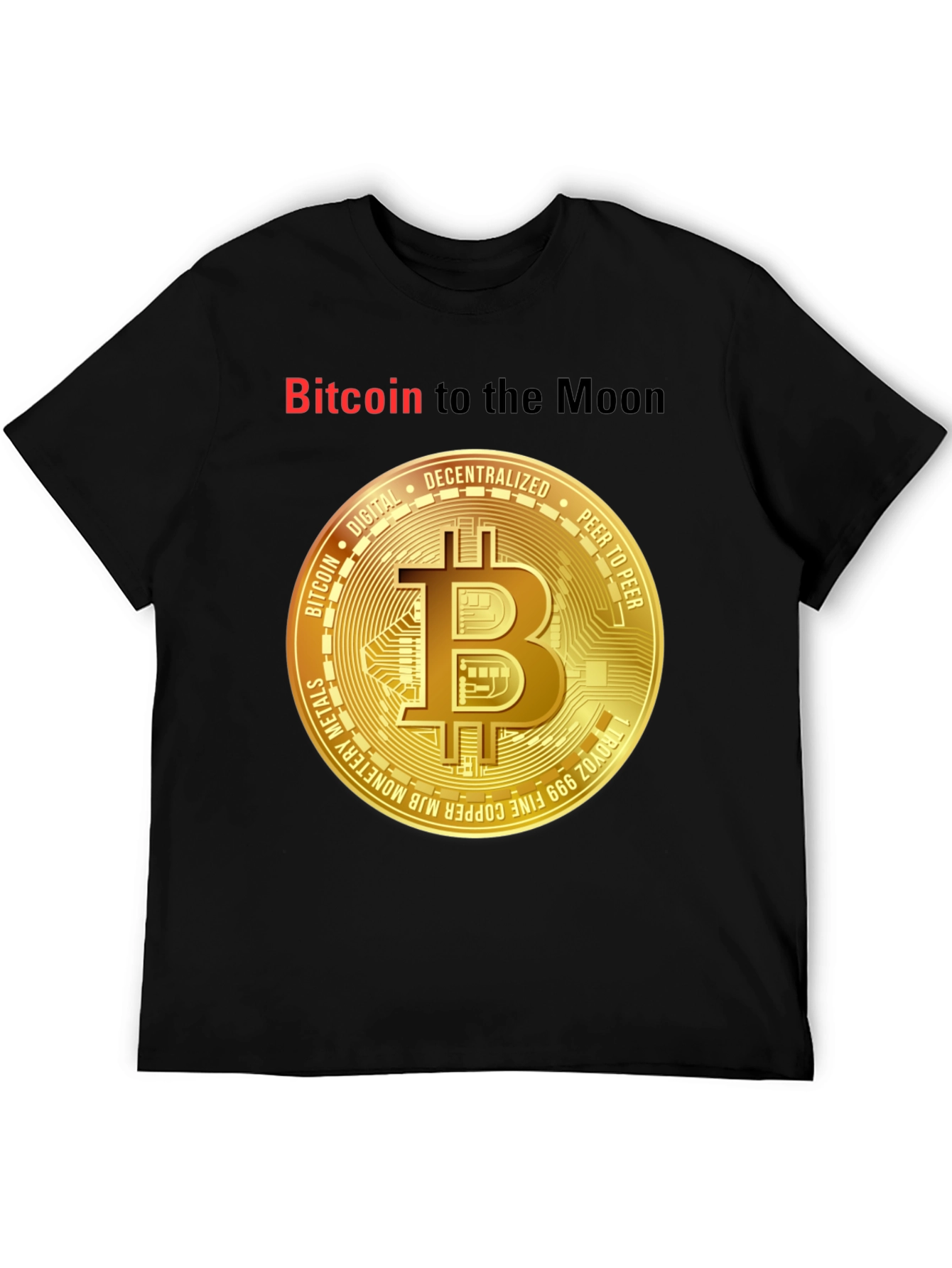 Bitcoin to the Moon T-Shirt Crypto Tee
