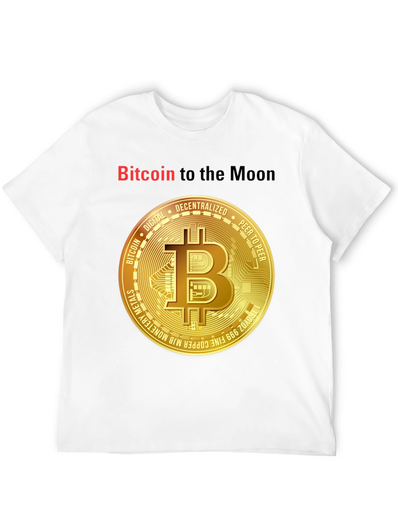 Bitcoin to the Moon T-Shirt Crypto Tee