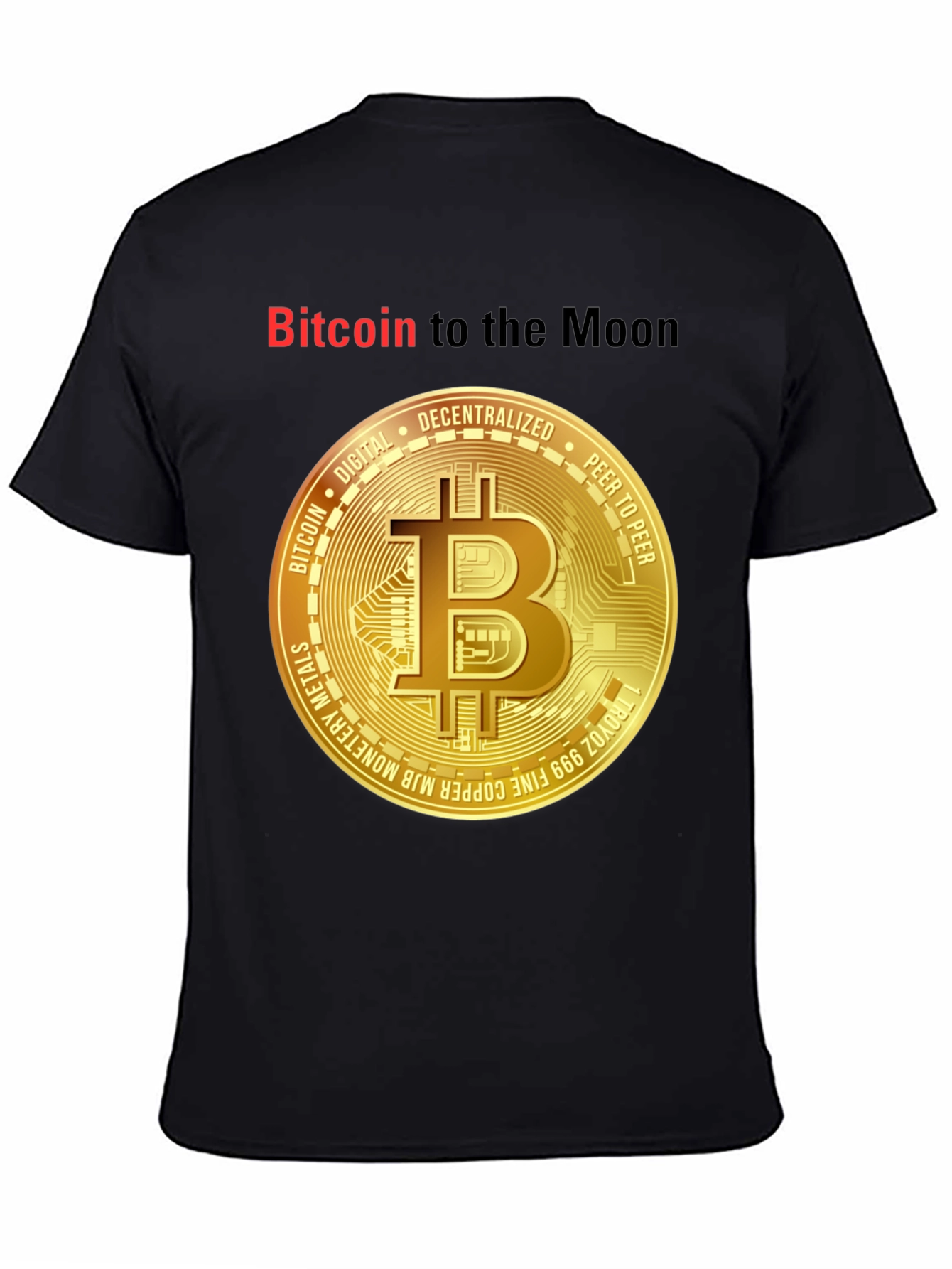 Bitcoin to the Moon T-Shirt Crypto Tee