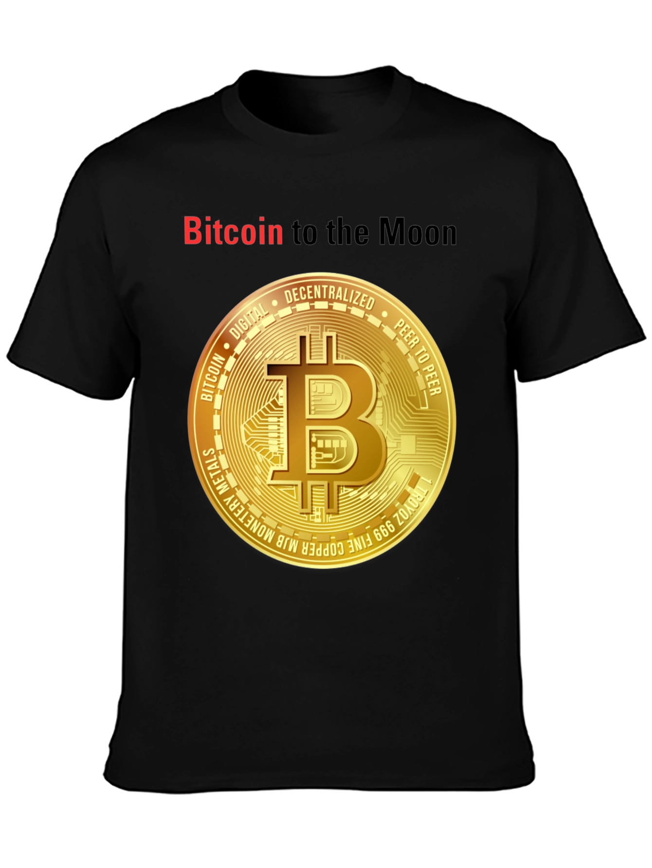 Bitcoin to the Moon T-Shirt Crypto Tee