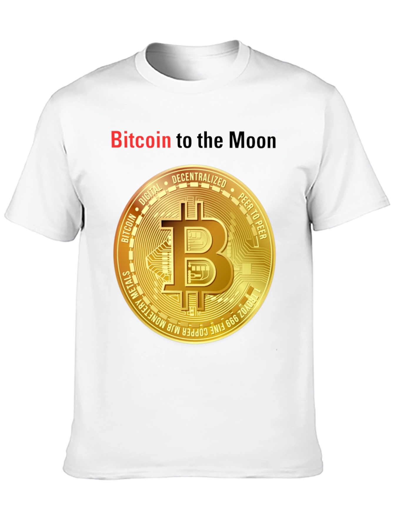 Bitcoin to the Moon T-Shirt Crypto Tee