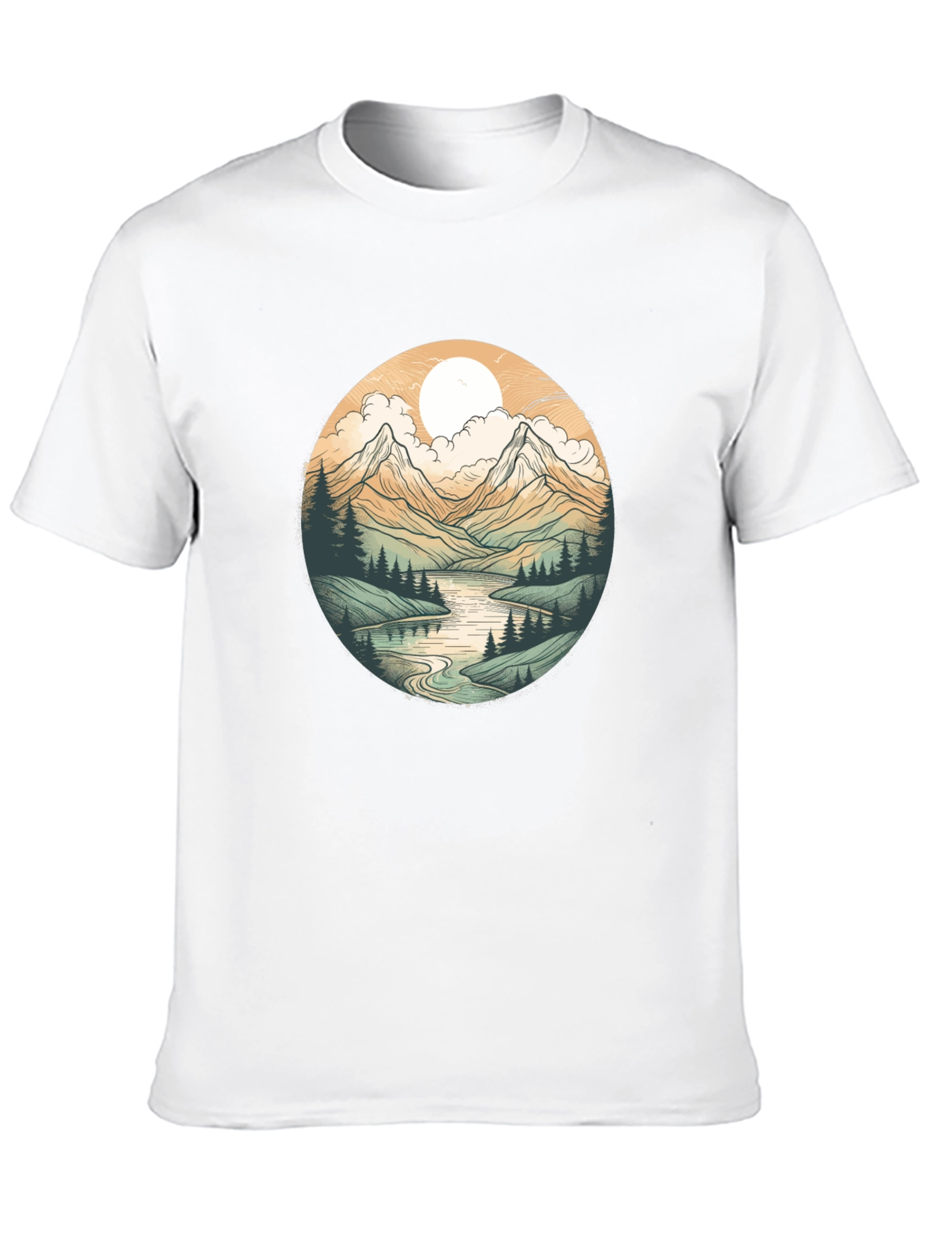 Mountain Vista Graphic Tee - Black