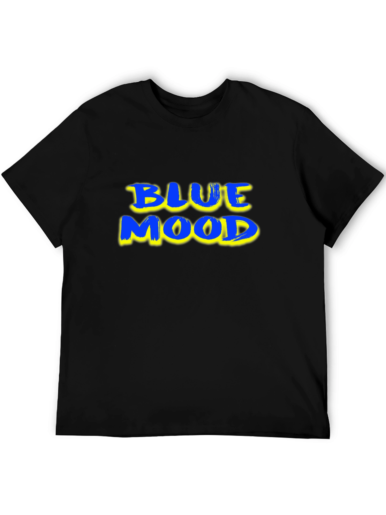 Blue Mood Graphic T-Shirt - Black