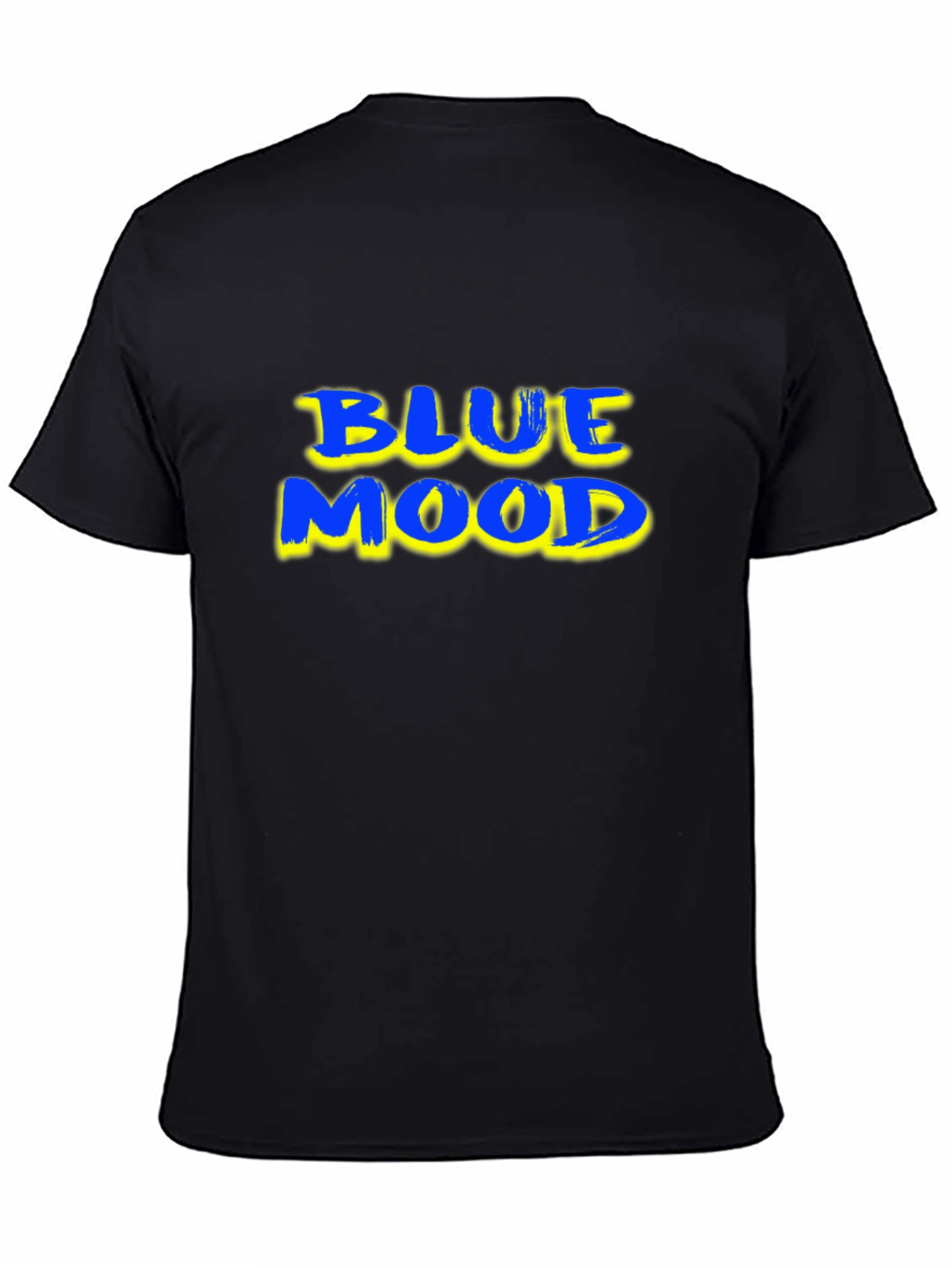 Blue Mood Graphic T-Shirt - Black