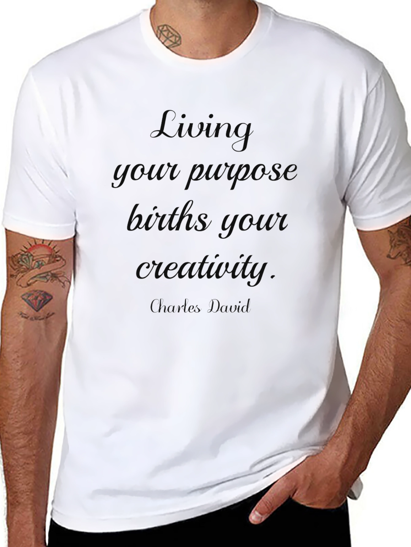 Inspirational Quote Black T-Shirt