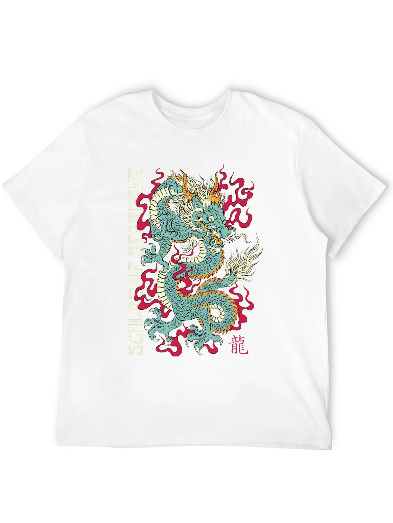 Dragon Scales Graphic Tee - Asian Inspired Streetwear
