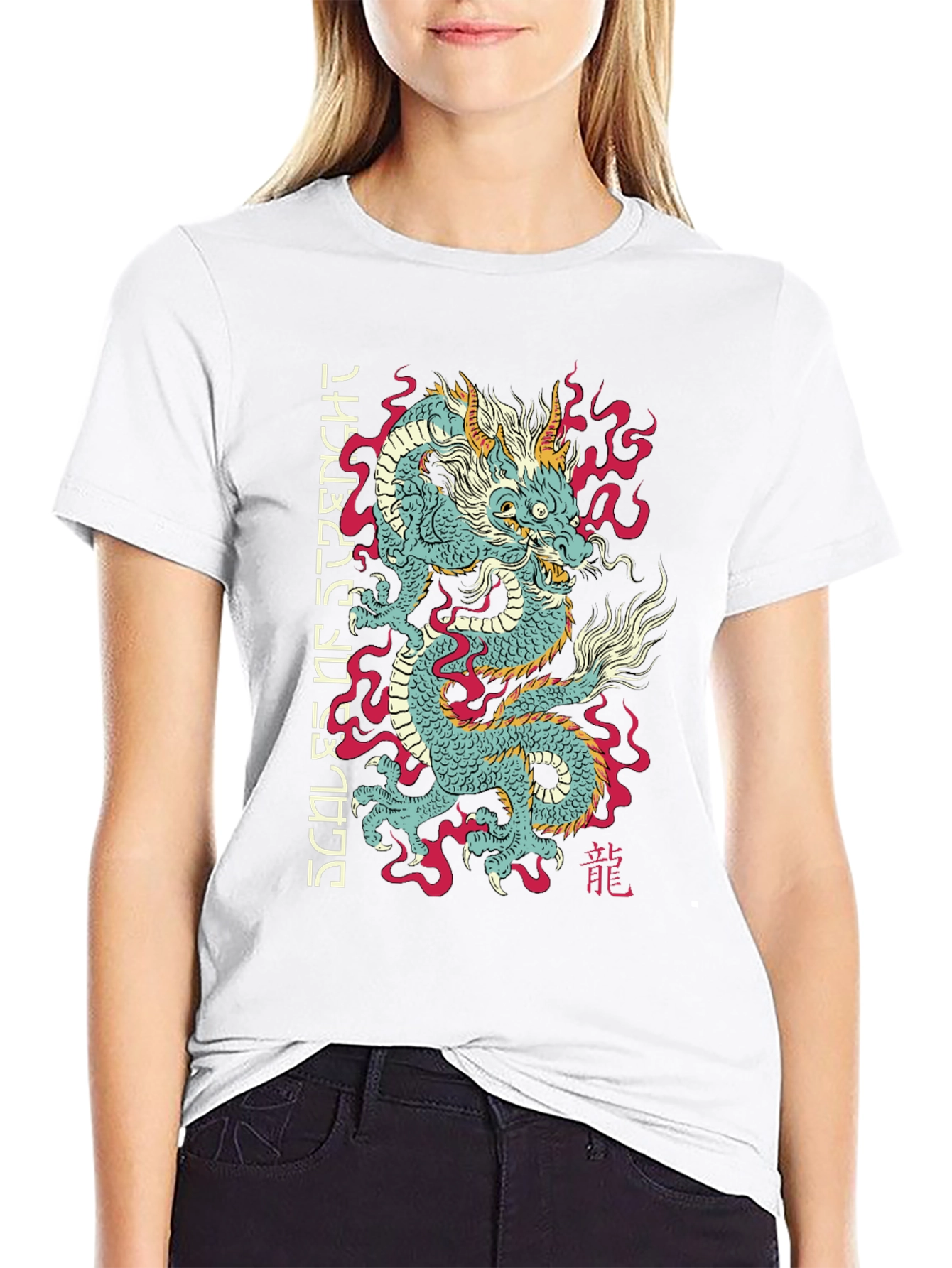 Dragon Scales Graphic Tee - Asian Inspired Streetwear