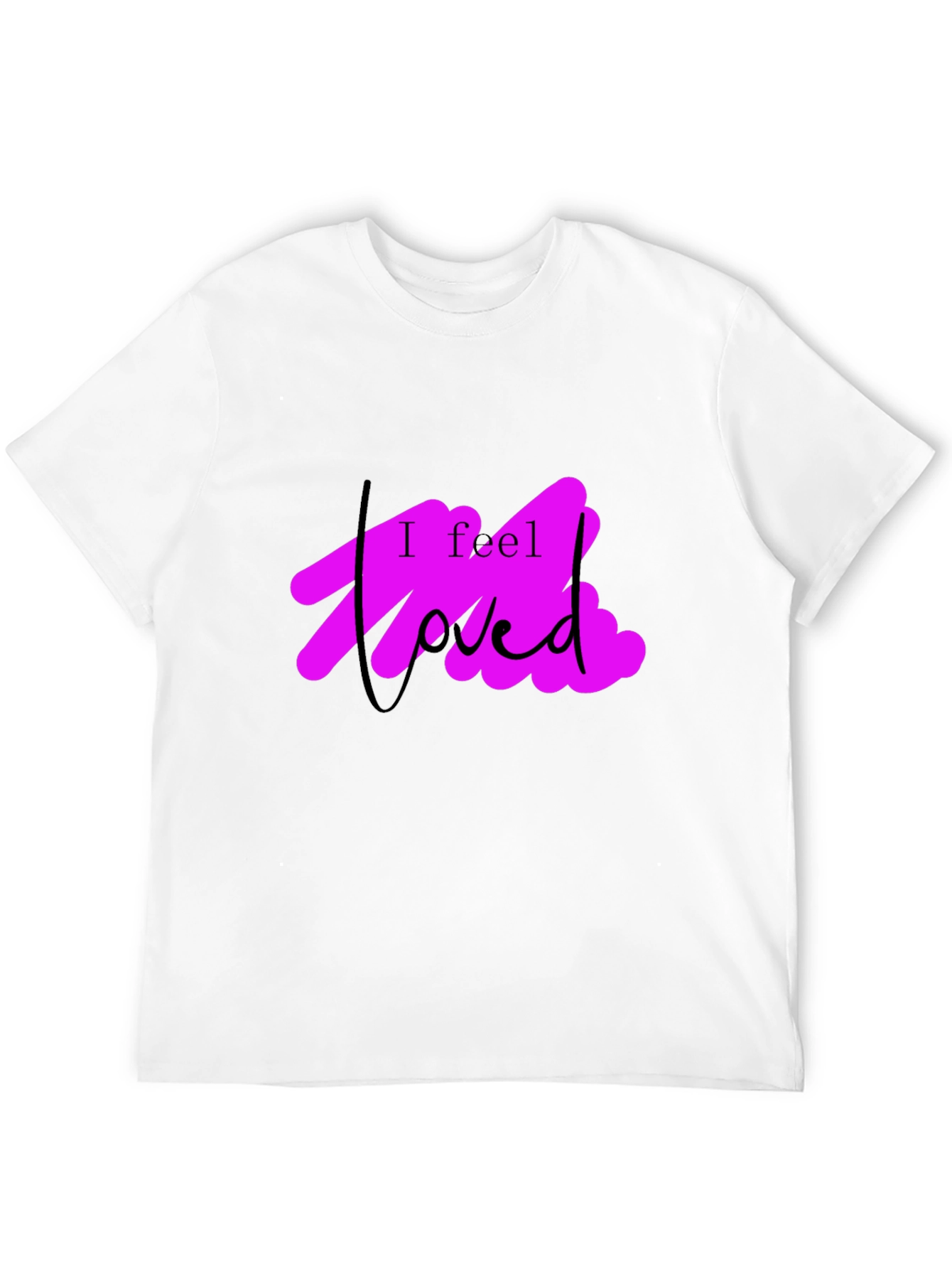 I Feel Loved Black Graphic Tee