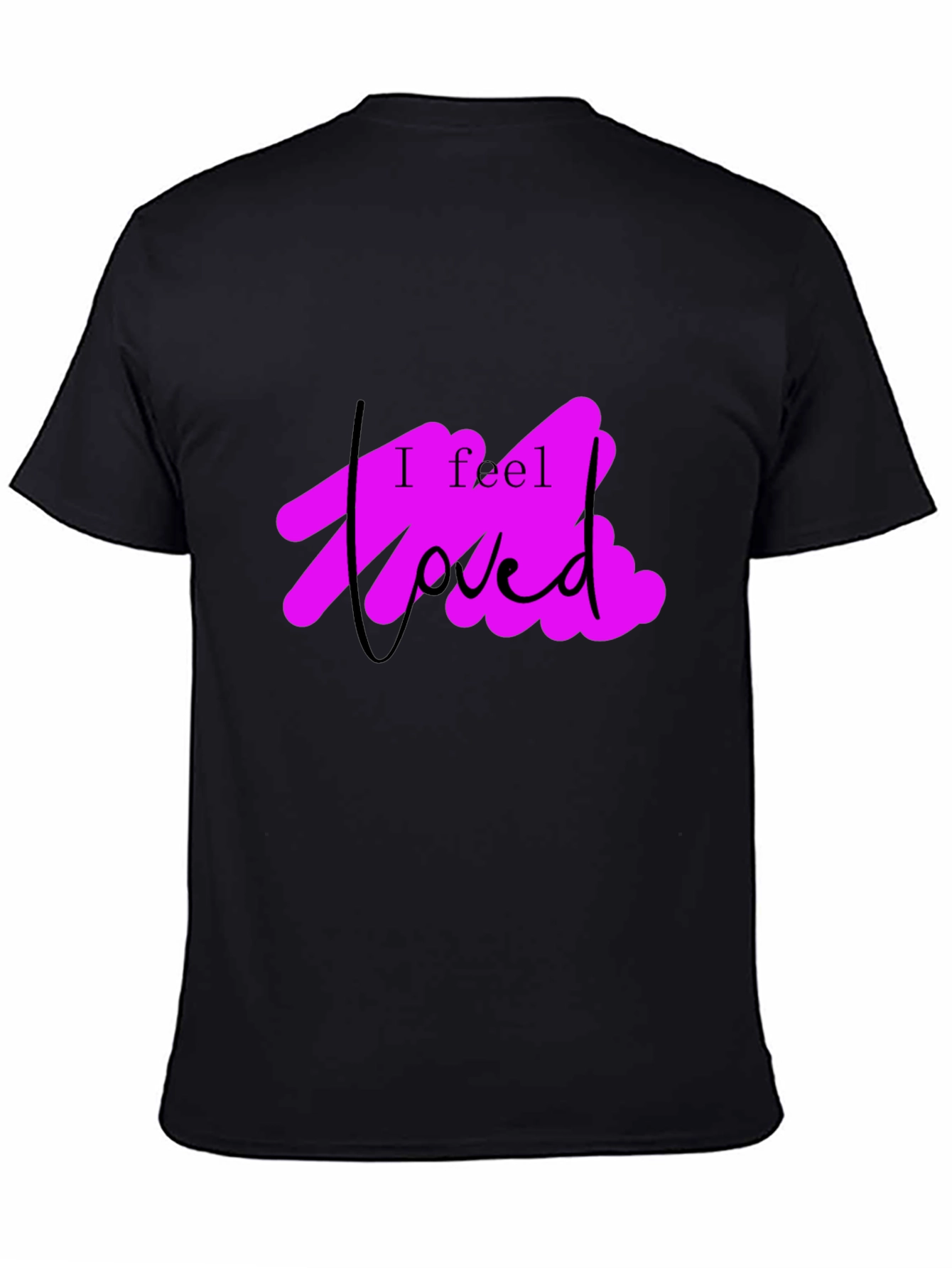 I Feel Loved Black Graphic Tee