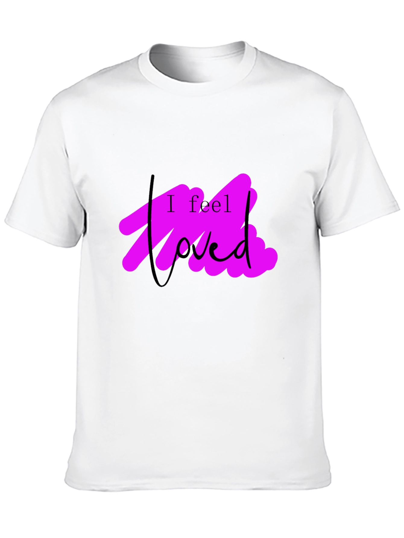 I Feel Loved Black Graphic Tee